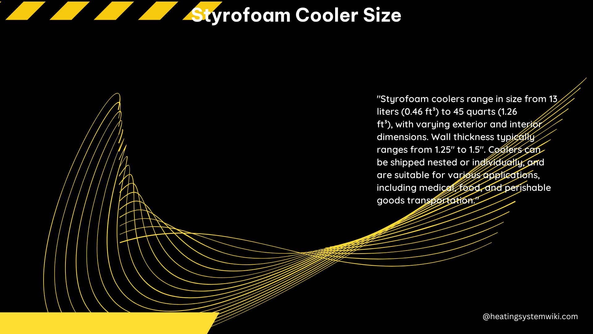 Styrofoam Cooler Size