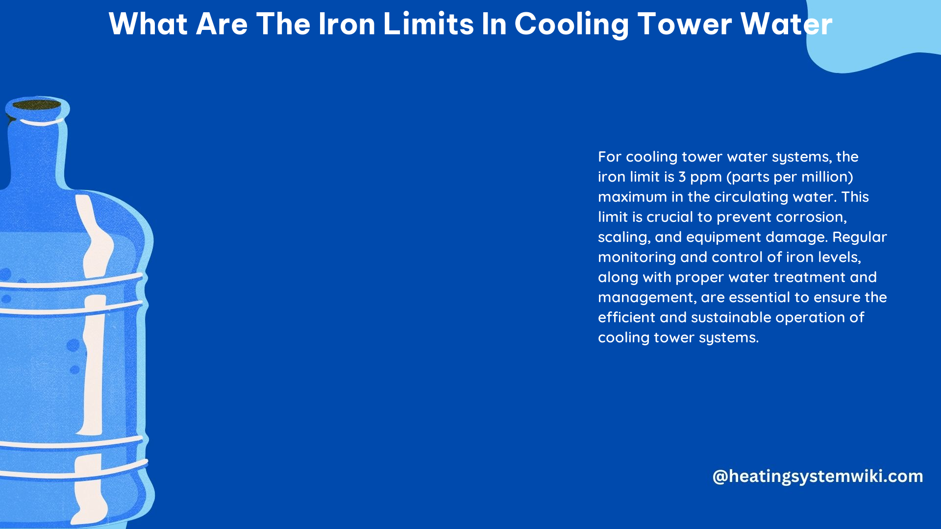 What Are the Iron Limits in Cooling Tower Water