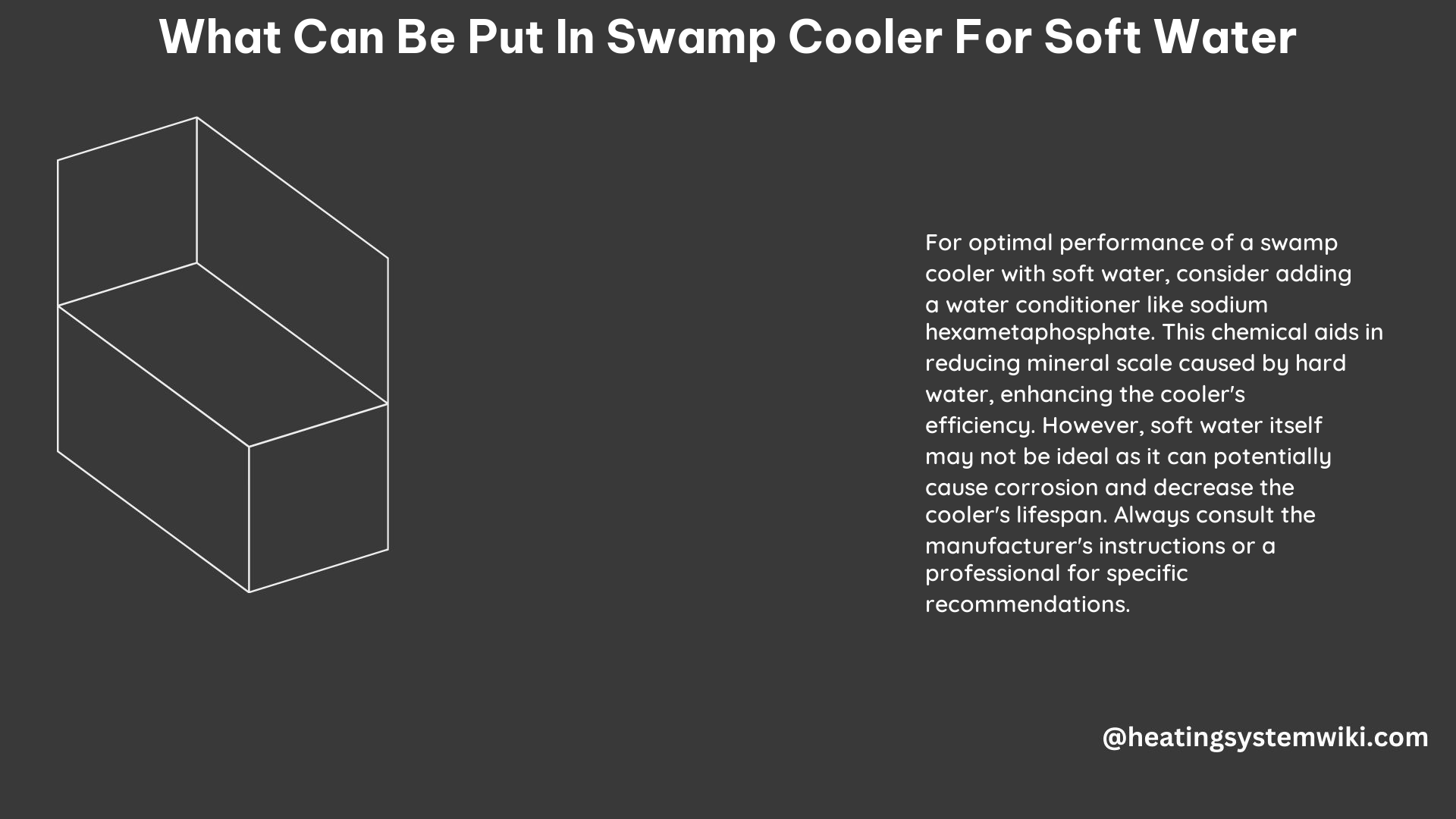 What Can Be Put in Swamp Cooler for Soft Water
