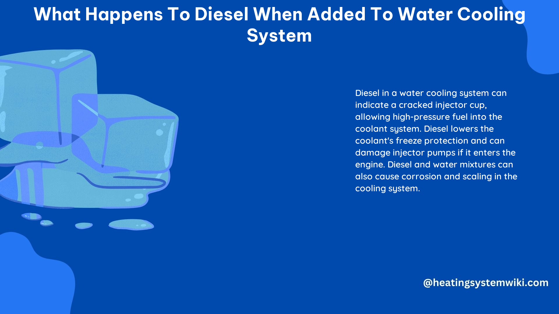 What Happens to Diesel When Added to Water Cooling System