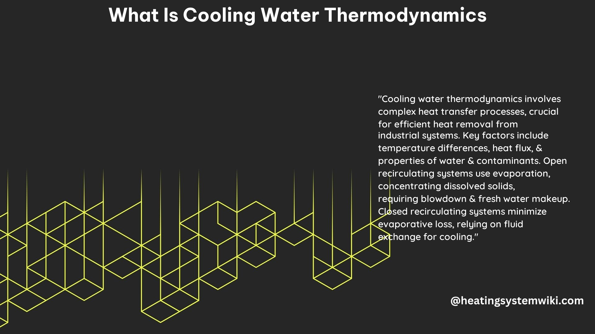 What Is Cooling Water Thermodynamics