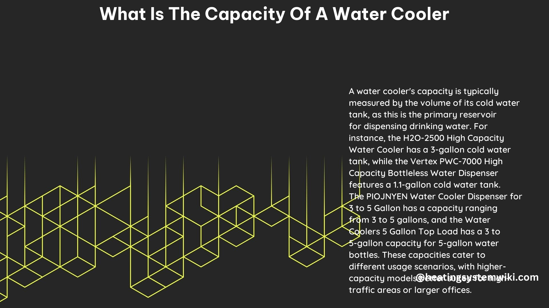 What Is the Capacity of a Water Cooler