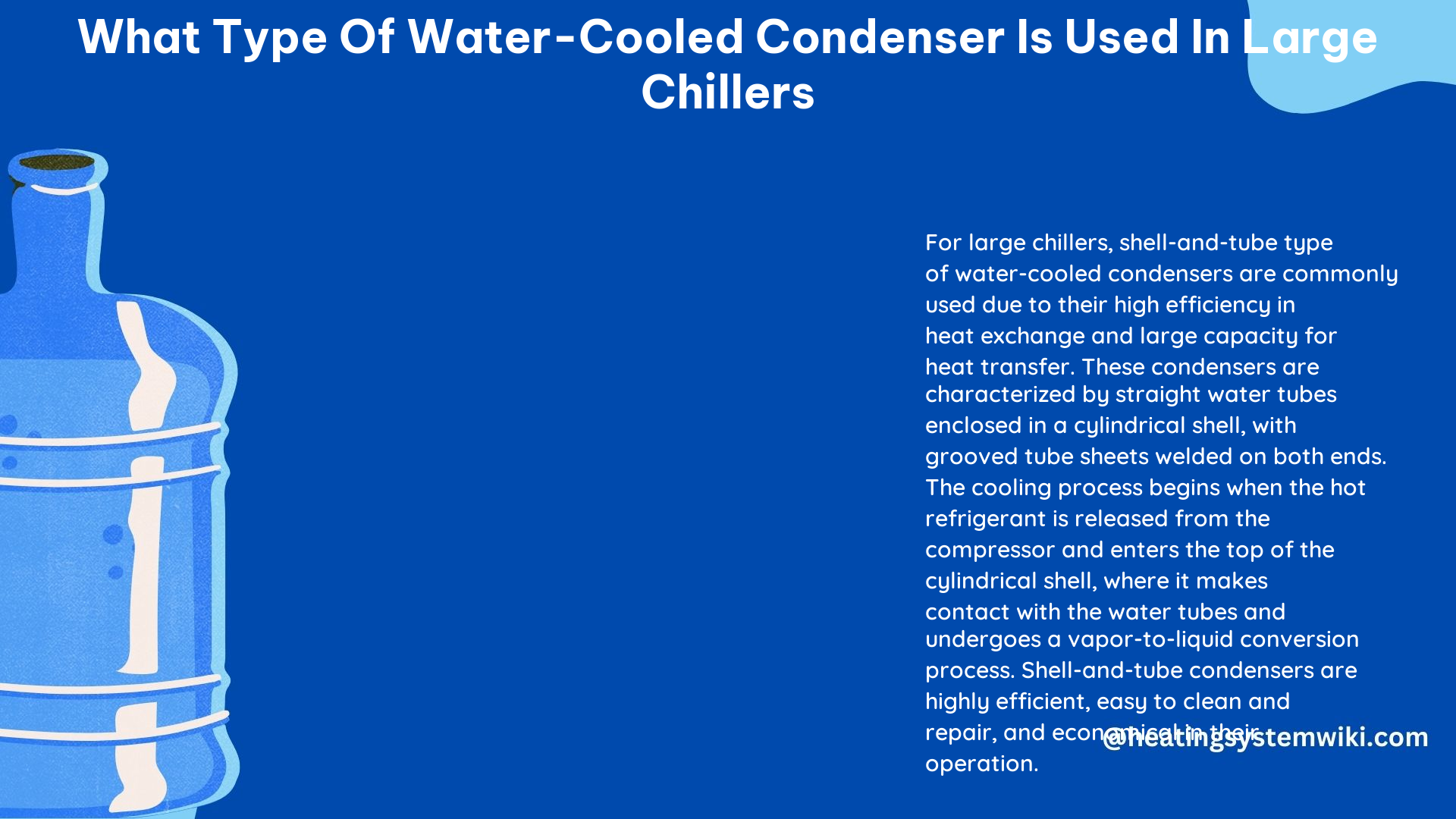 What Type of Water-Cooled Condenser Is Used in Large Chillers