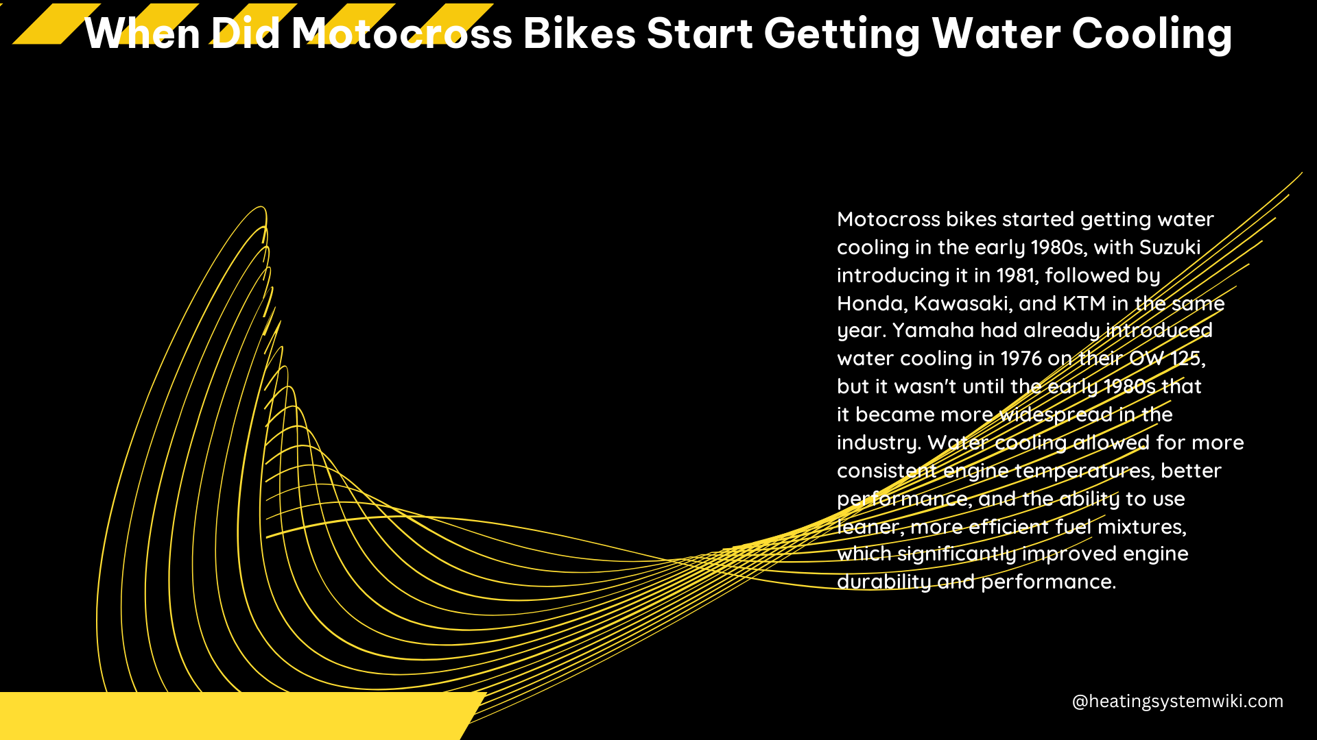 When Did Motocross Bikes Start Getting Water Cooling