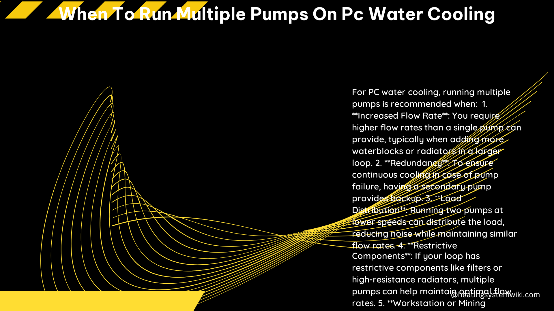 When to Run Multiple Pumps on PC Water Cooling