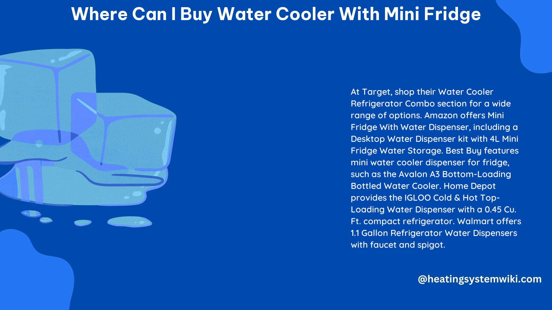 Where Can I Buy Water Cooler With Mini Fridge