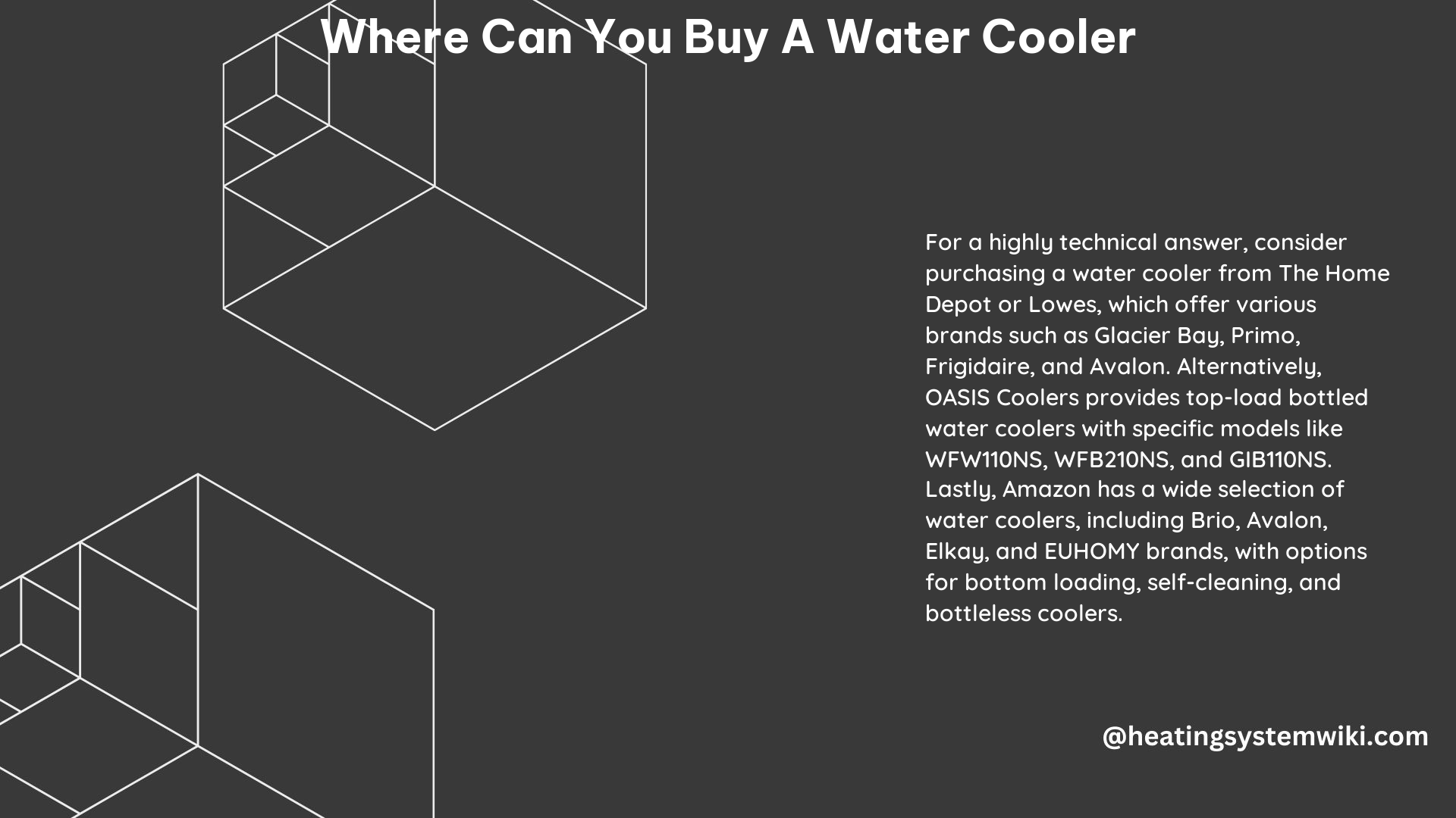 Where Can You Buy a Water Cooler