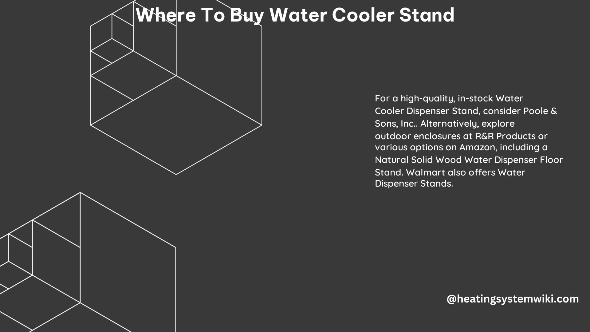 Where to Buy Water Cooler Stand