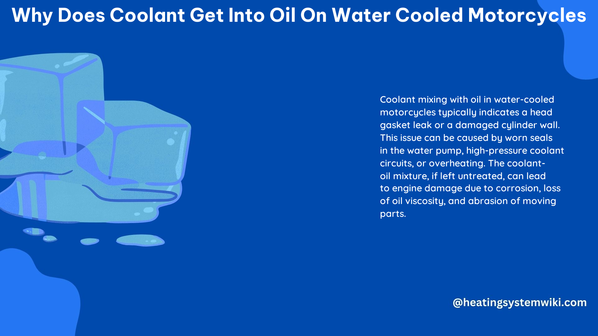 Why Does Coolant Get into Oil on Water Cooled Motorcycles