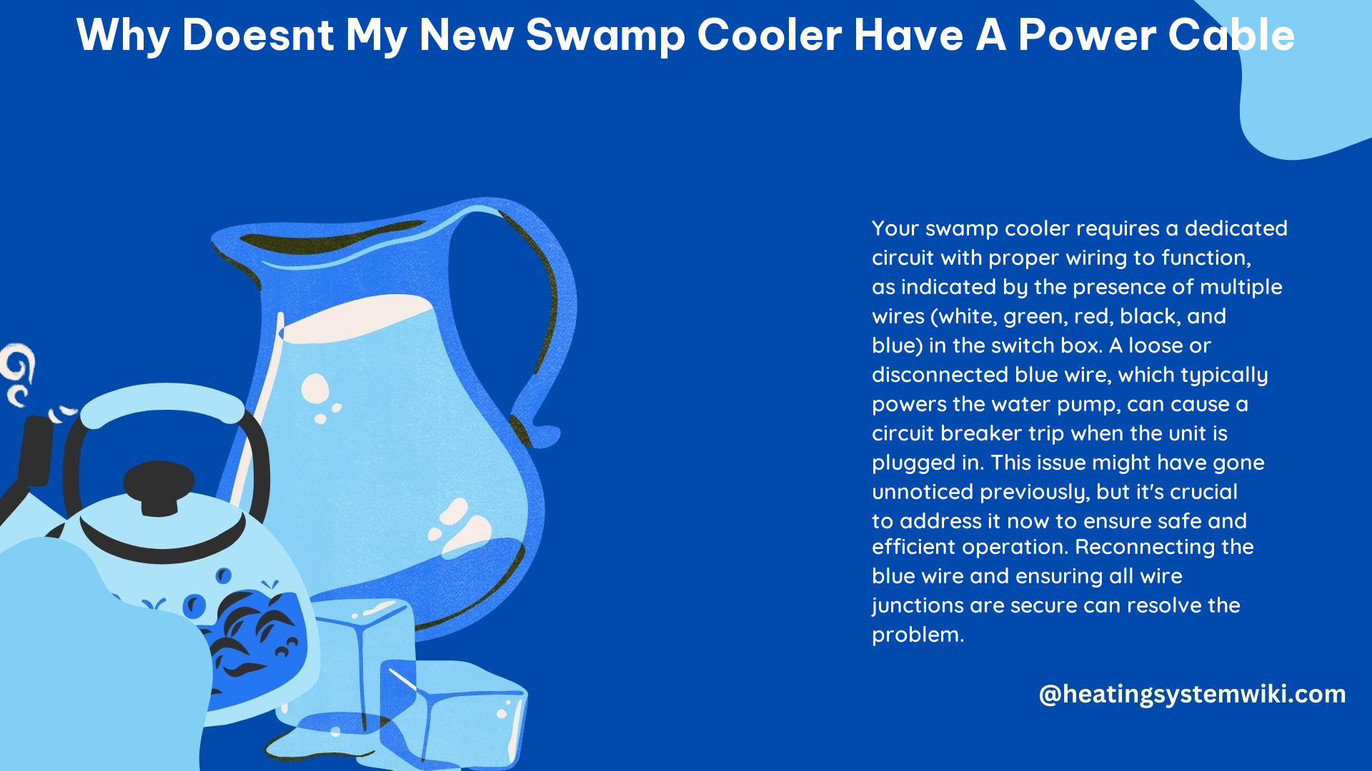 Why Doesnt My New Swamp Cooler Have a Power Cable