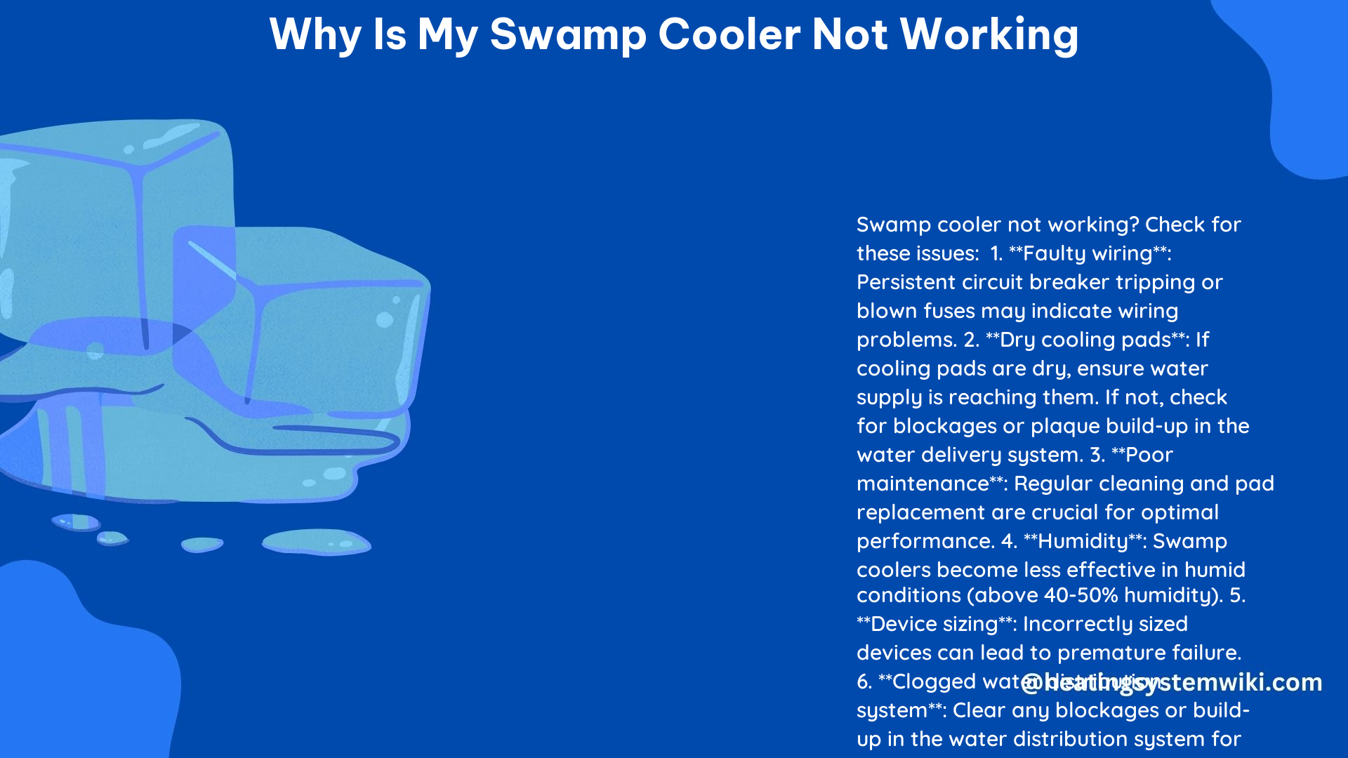 Why Is My Swamp Cooler not Working