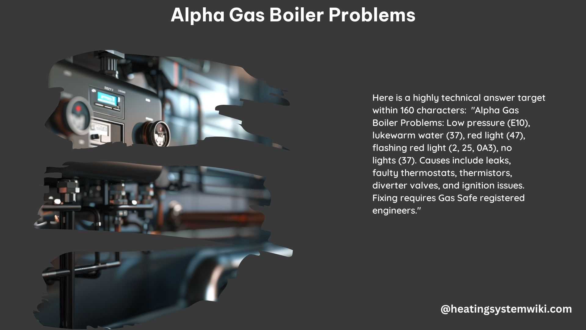 Alpha Gas Boiler Problems