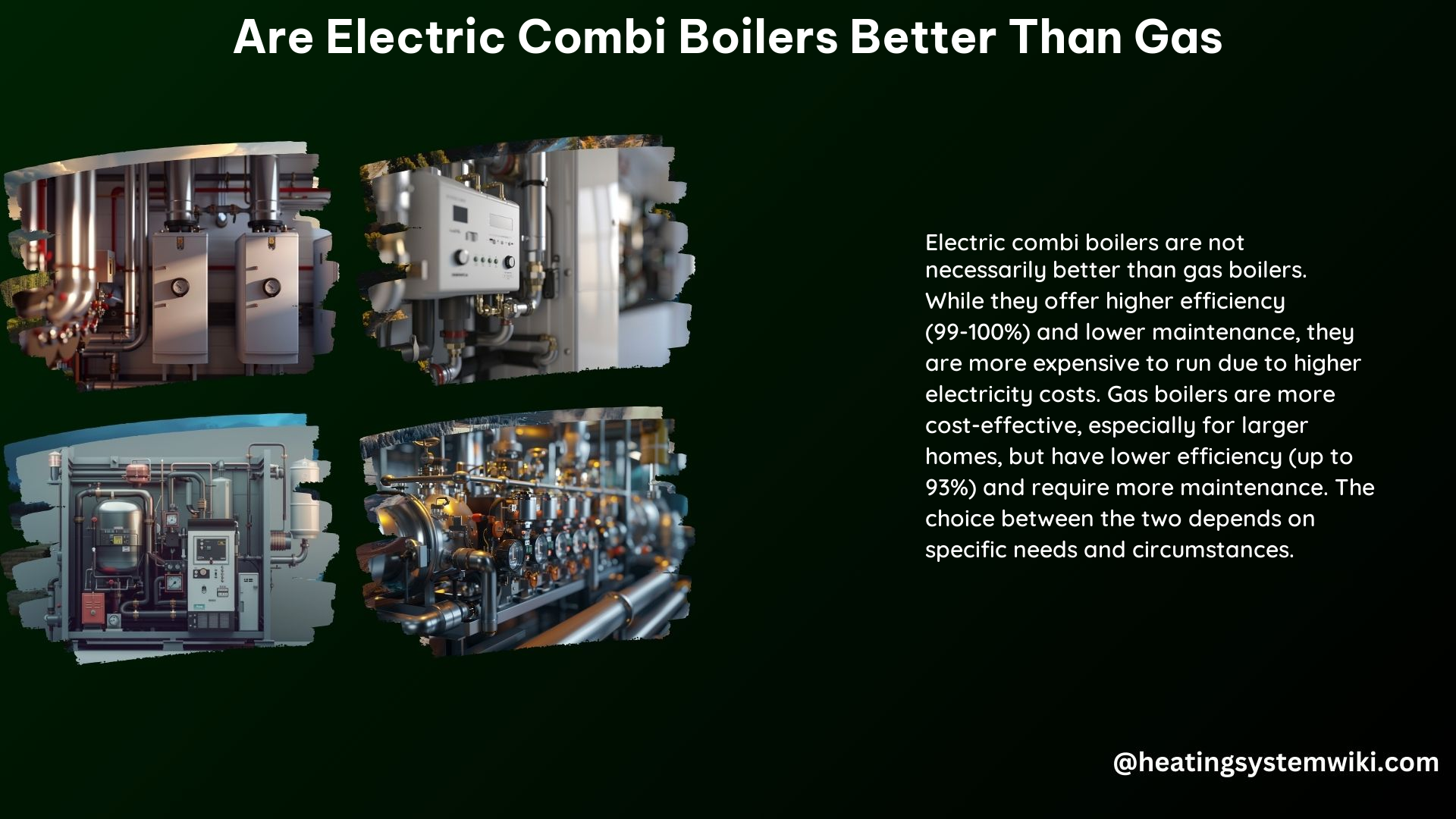 Are Electric Combi Boilers Better Than Gas