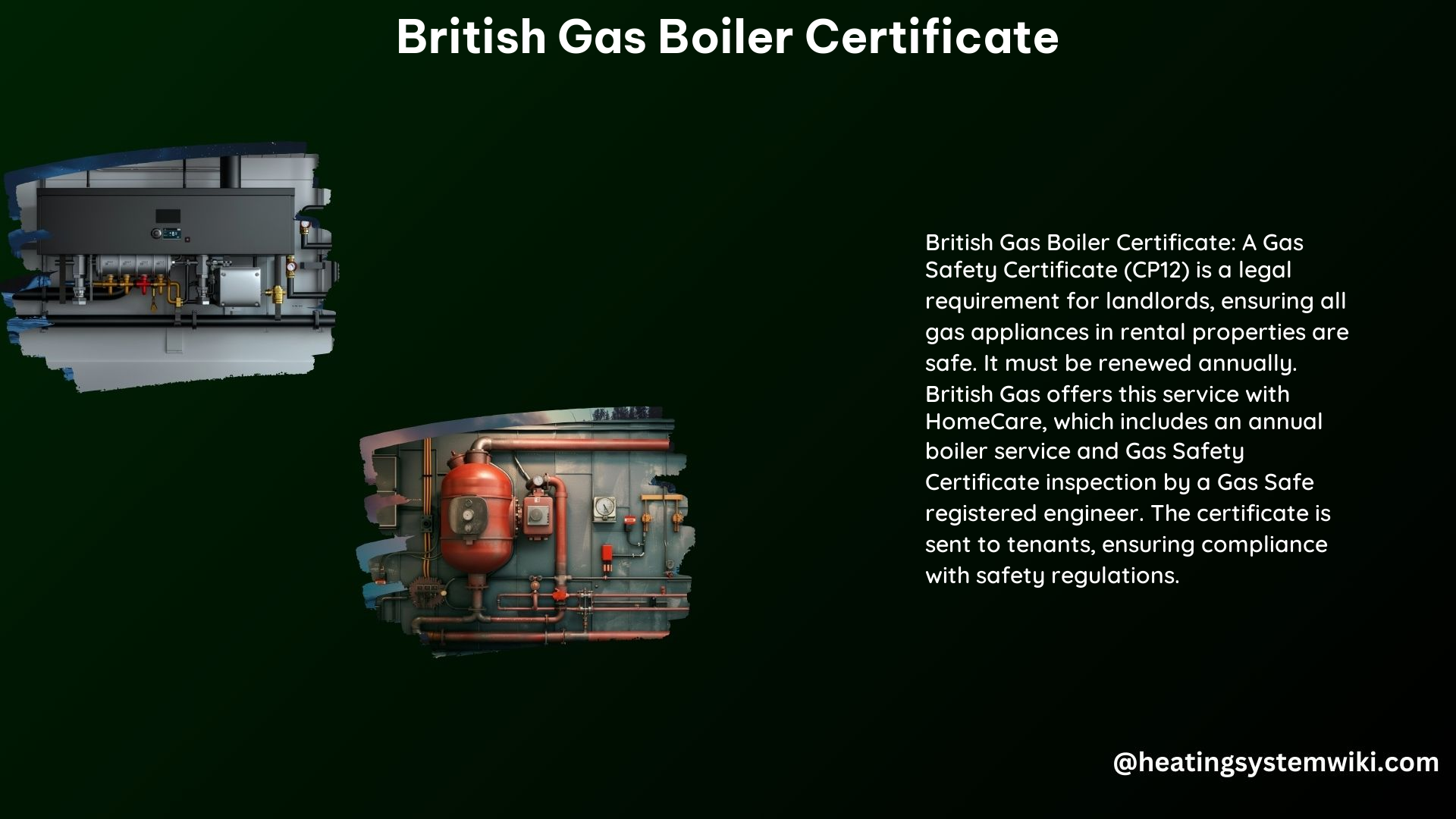 British Gas Boiler Certificate