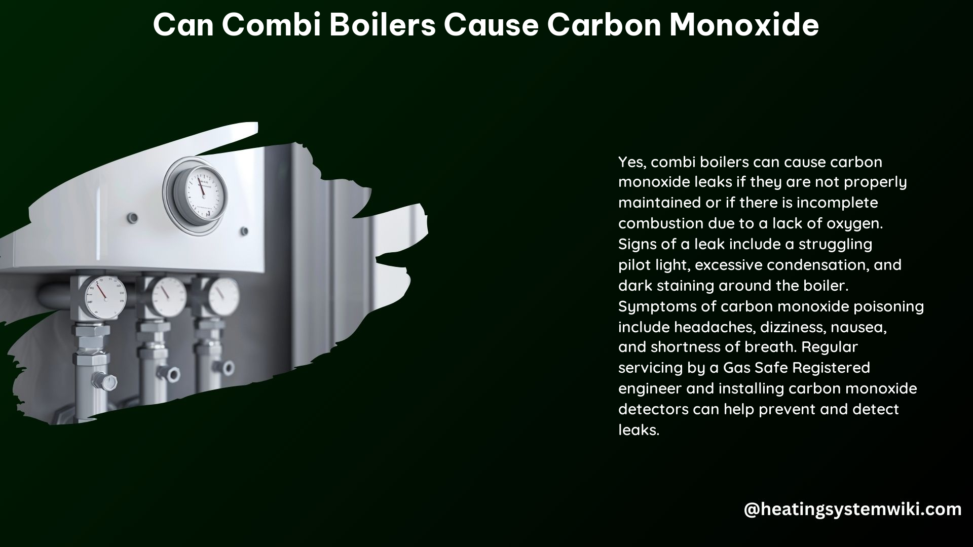 Can Combi Boilers Cause Carbon Monoxide