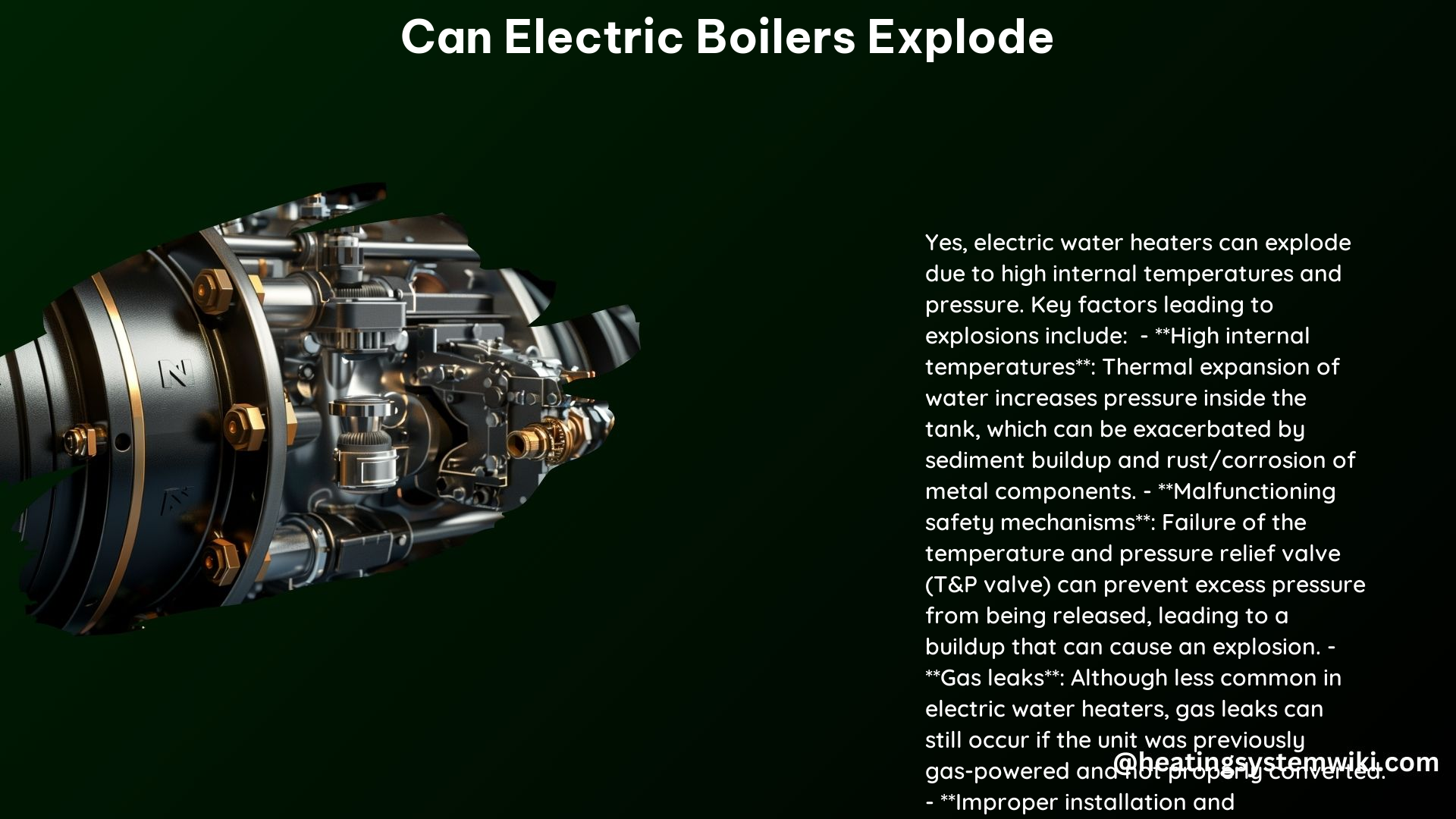 Can Electric Boilers Explode