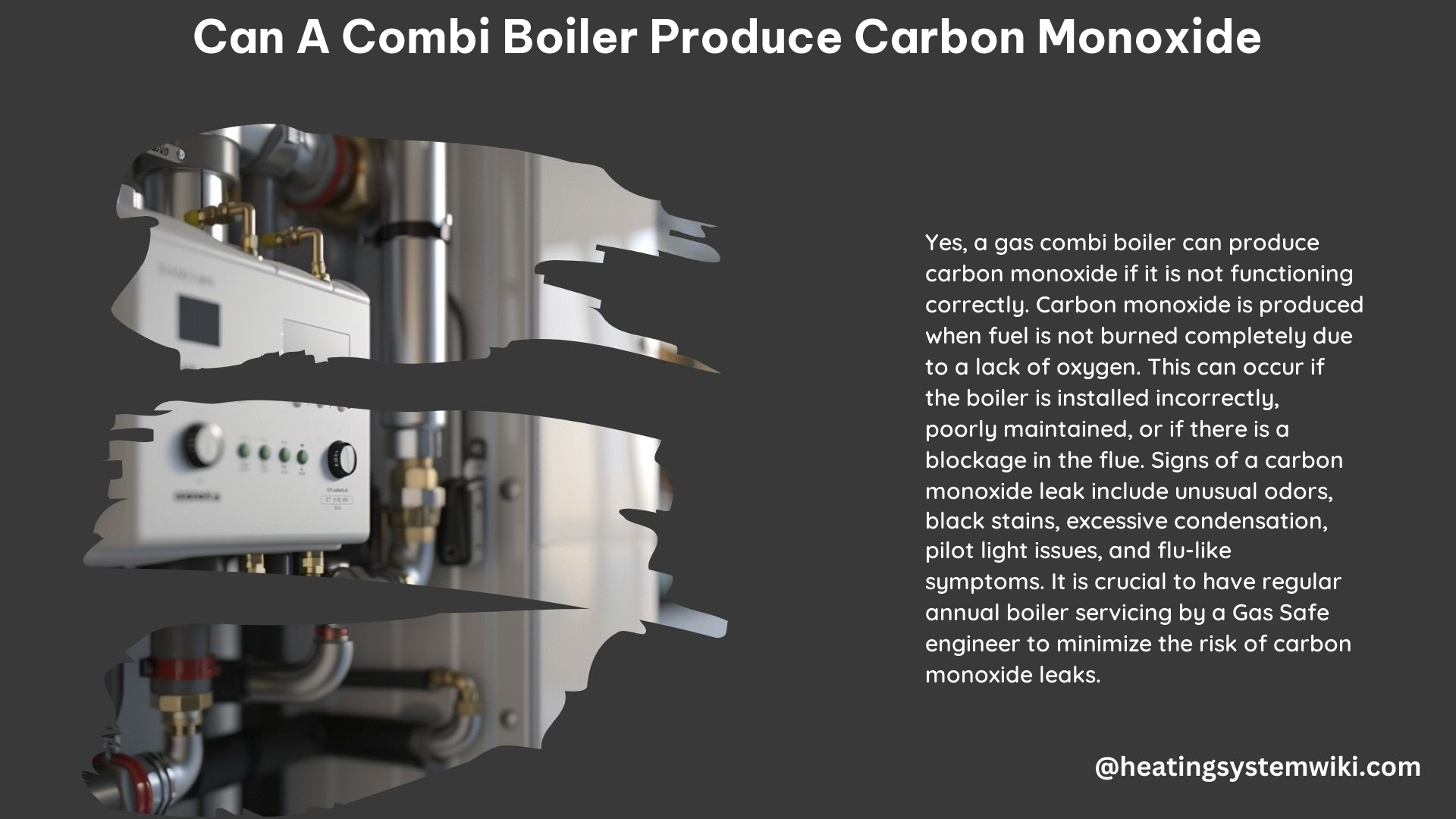 Can a Combi Boiler Produce Carbon Monoxide