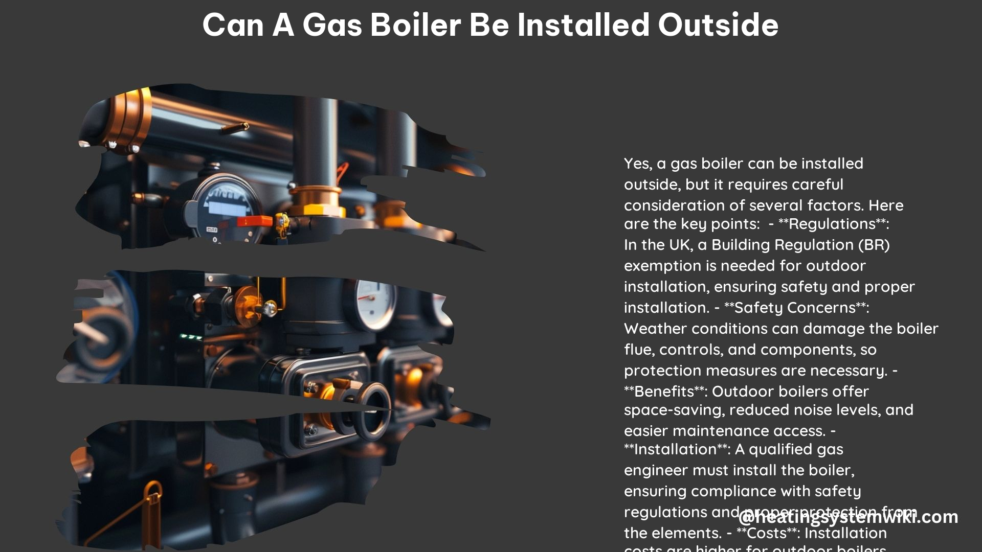 Can a Gas Boiler Be Installed Outside