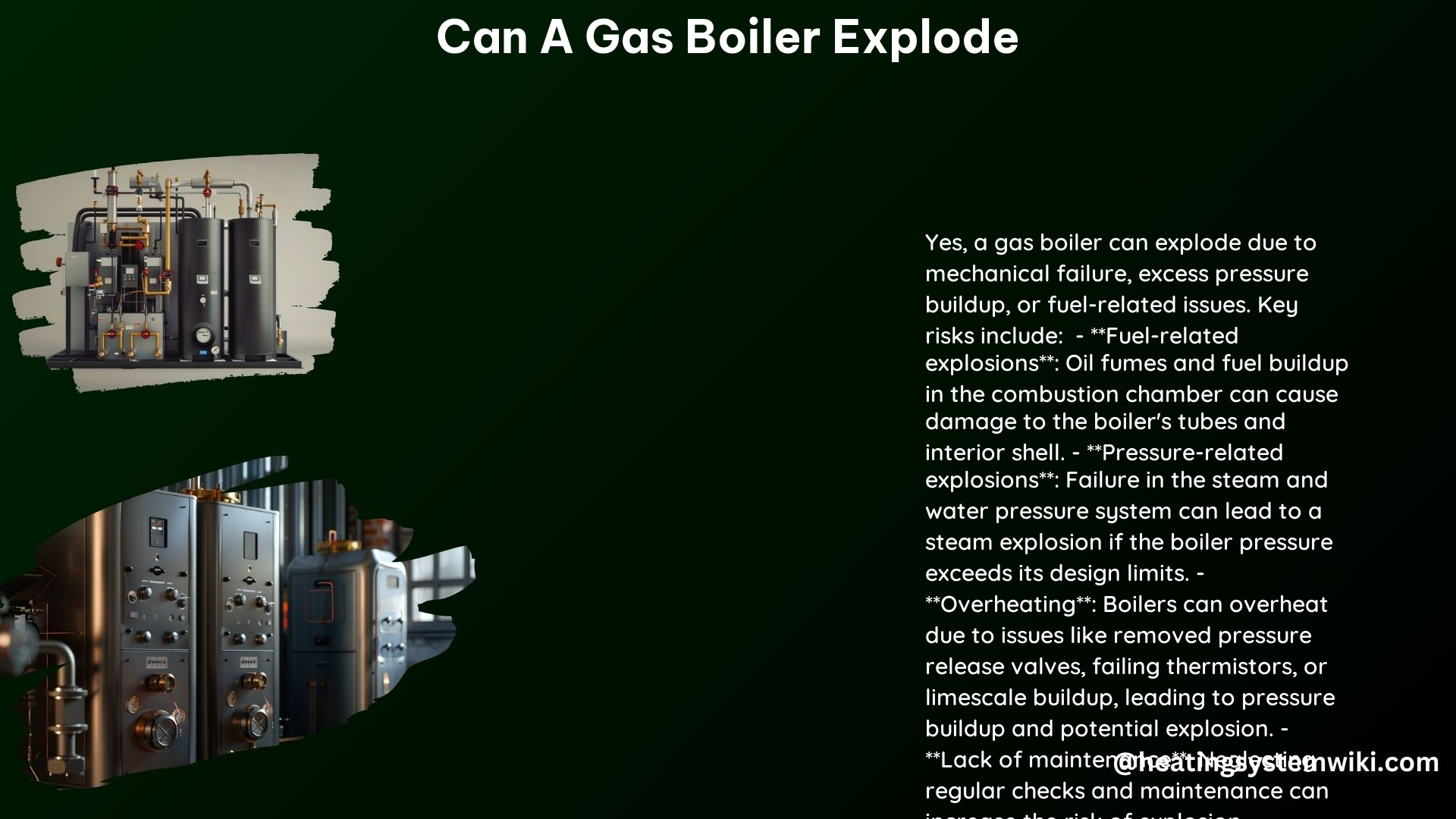 Can a Gas Boiler Explode