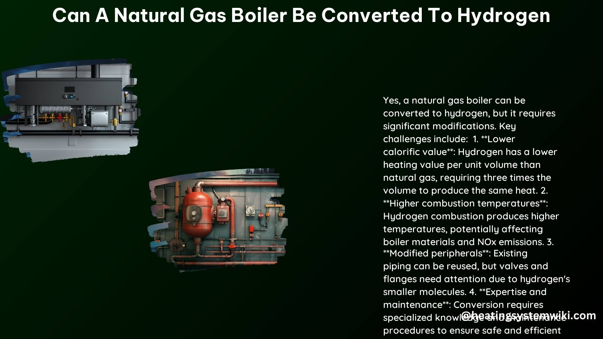 Can a Natural Gas Boiler Be Converted to Hydrogen