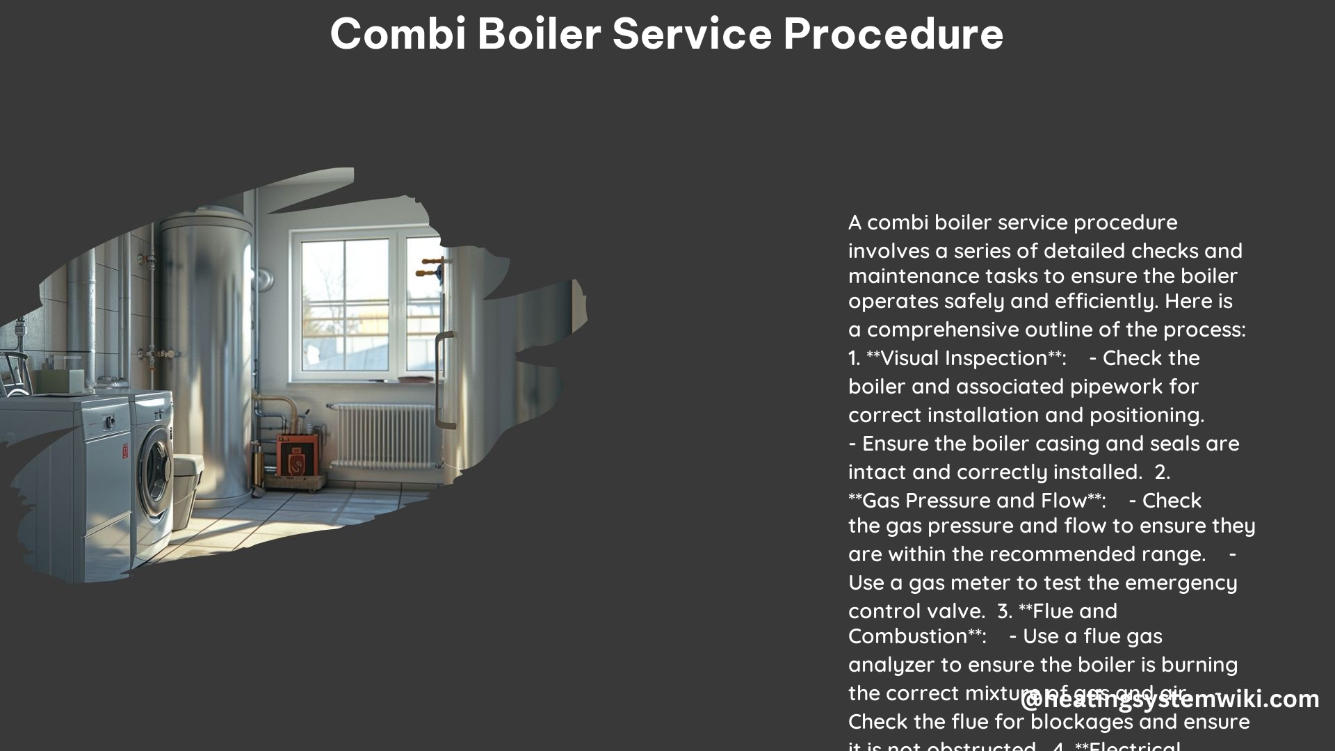 Combi Boiler Service Procedure