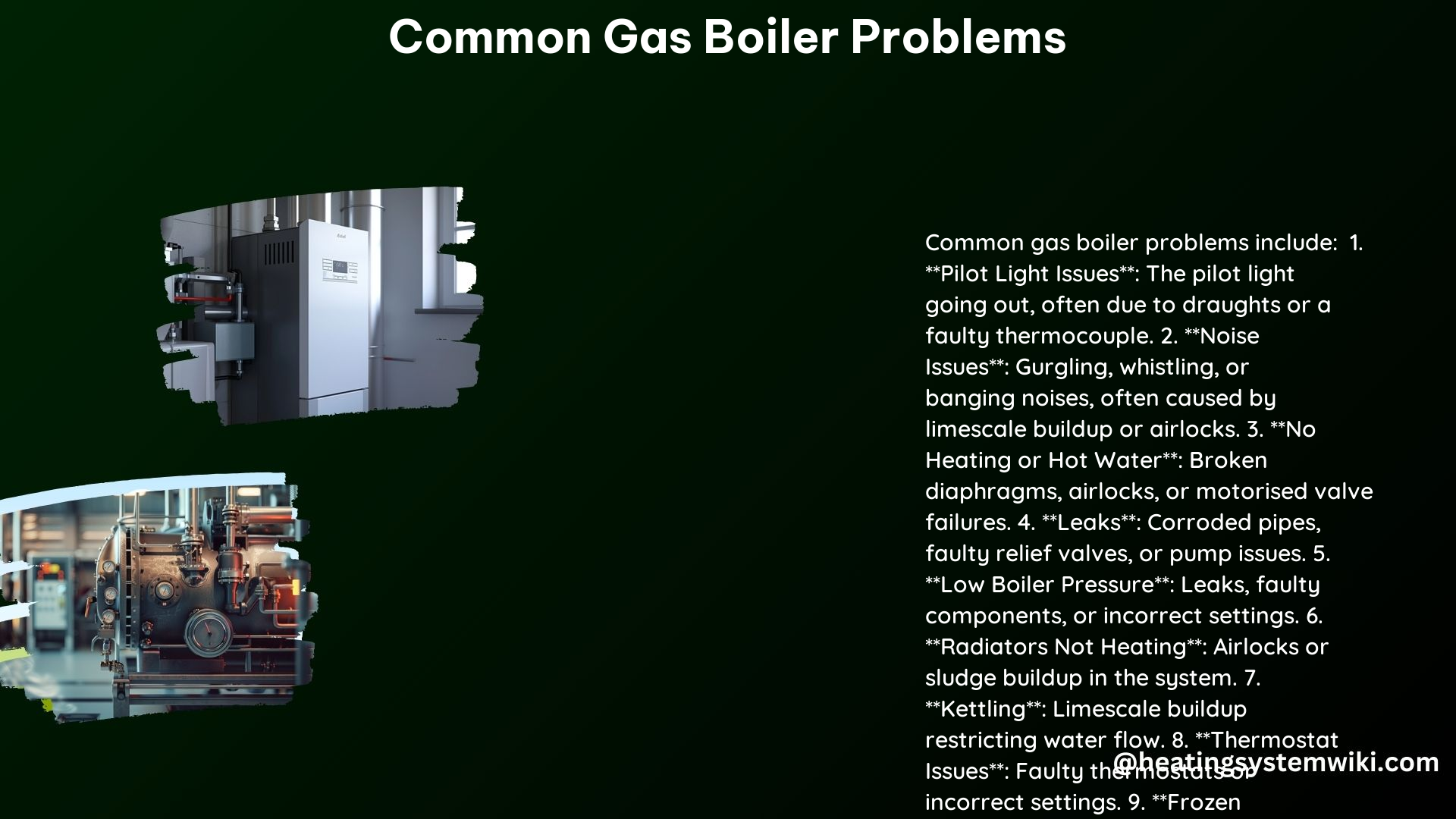 Common Gas Boiler Problems