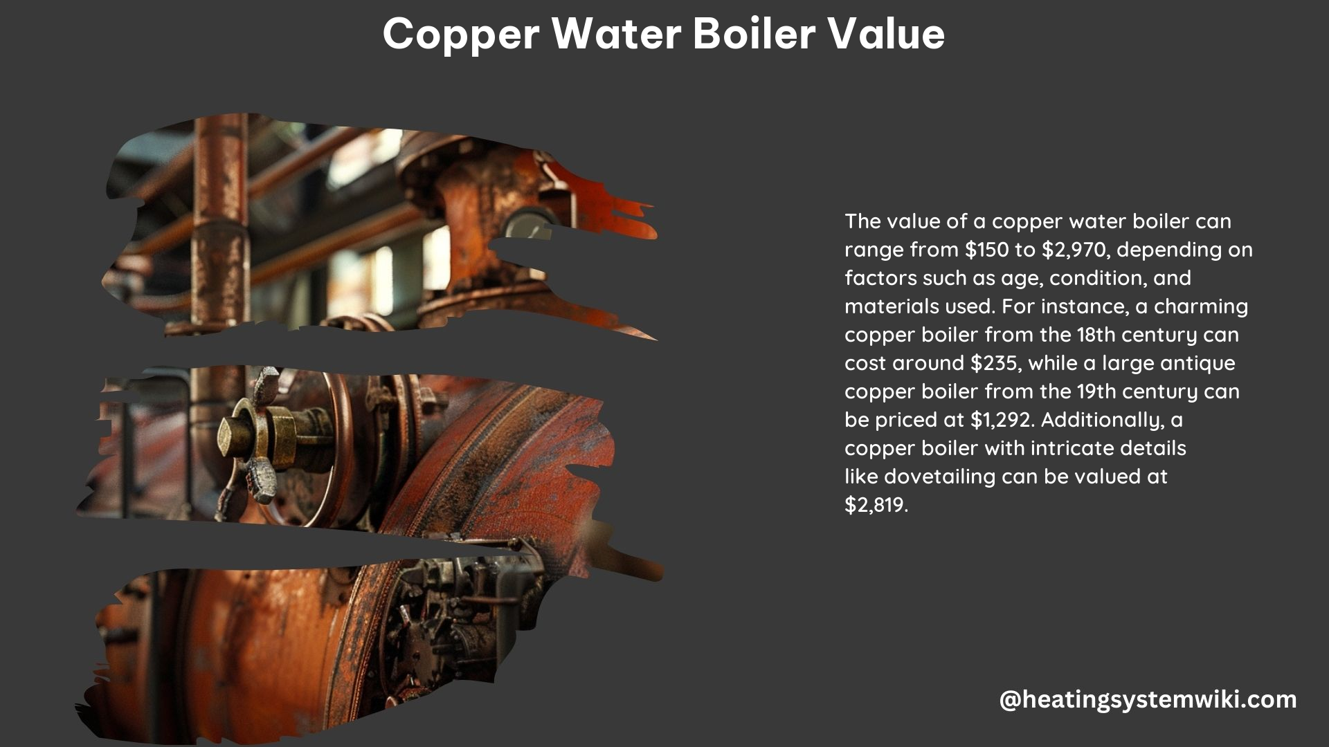 Copper Water Boiler Value