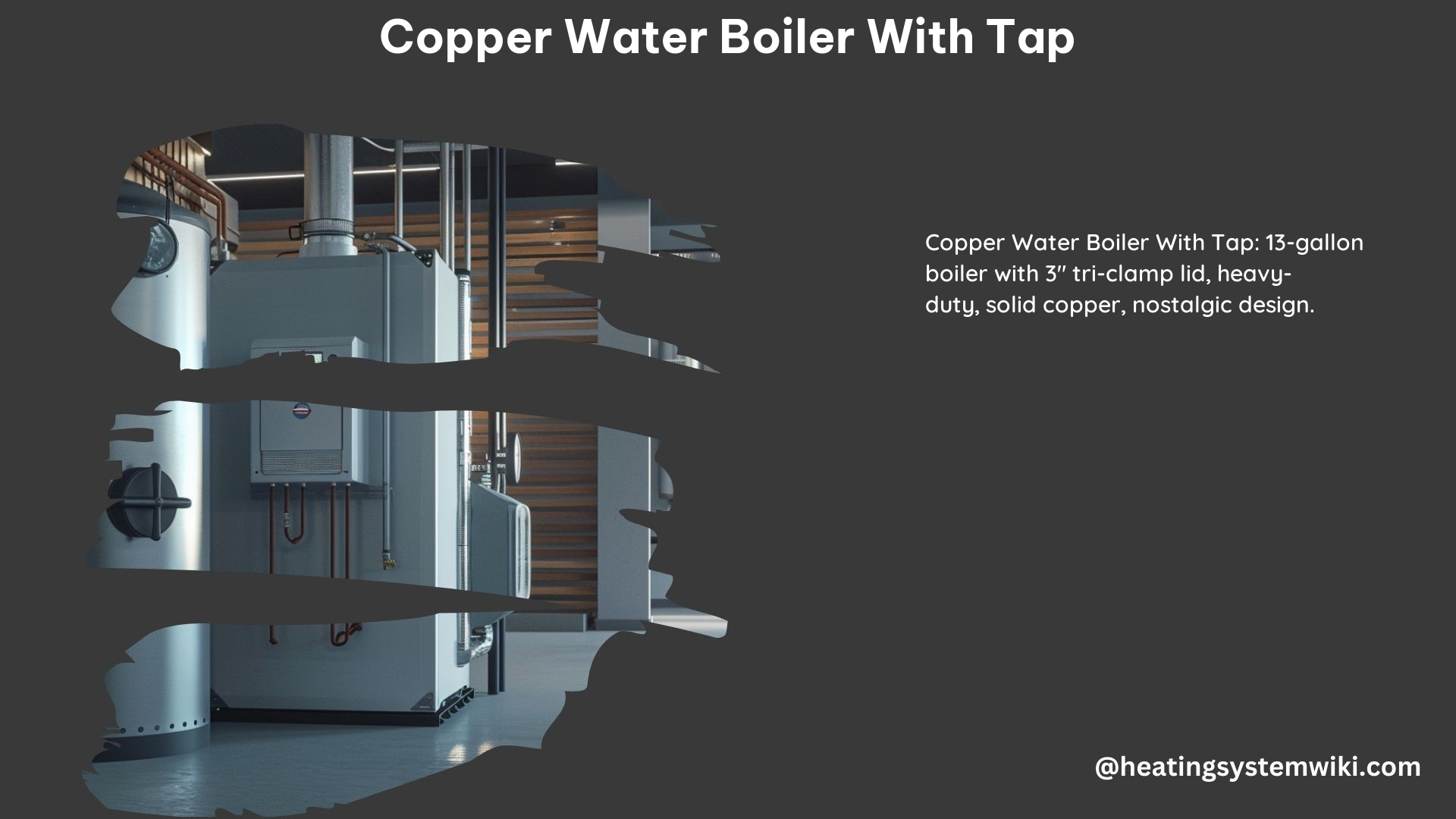 Copper Water Boiler With Tap