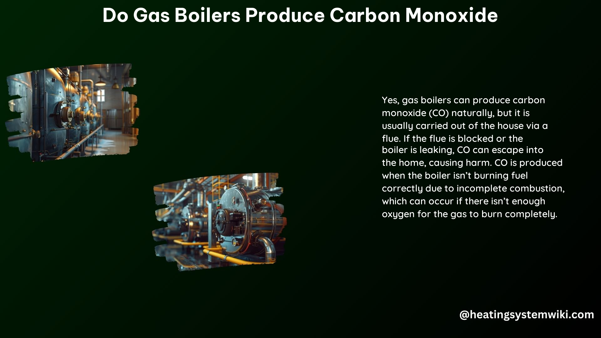 Do Gas Boilers Produce Carbon Monoxide