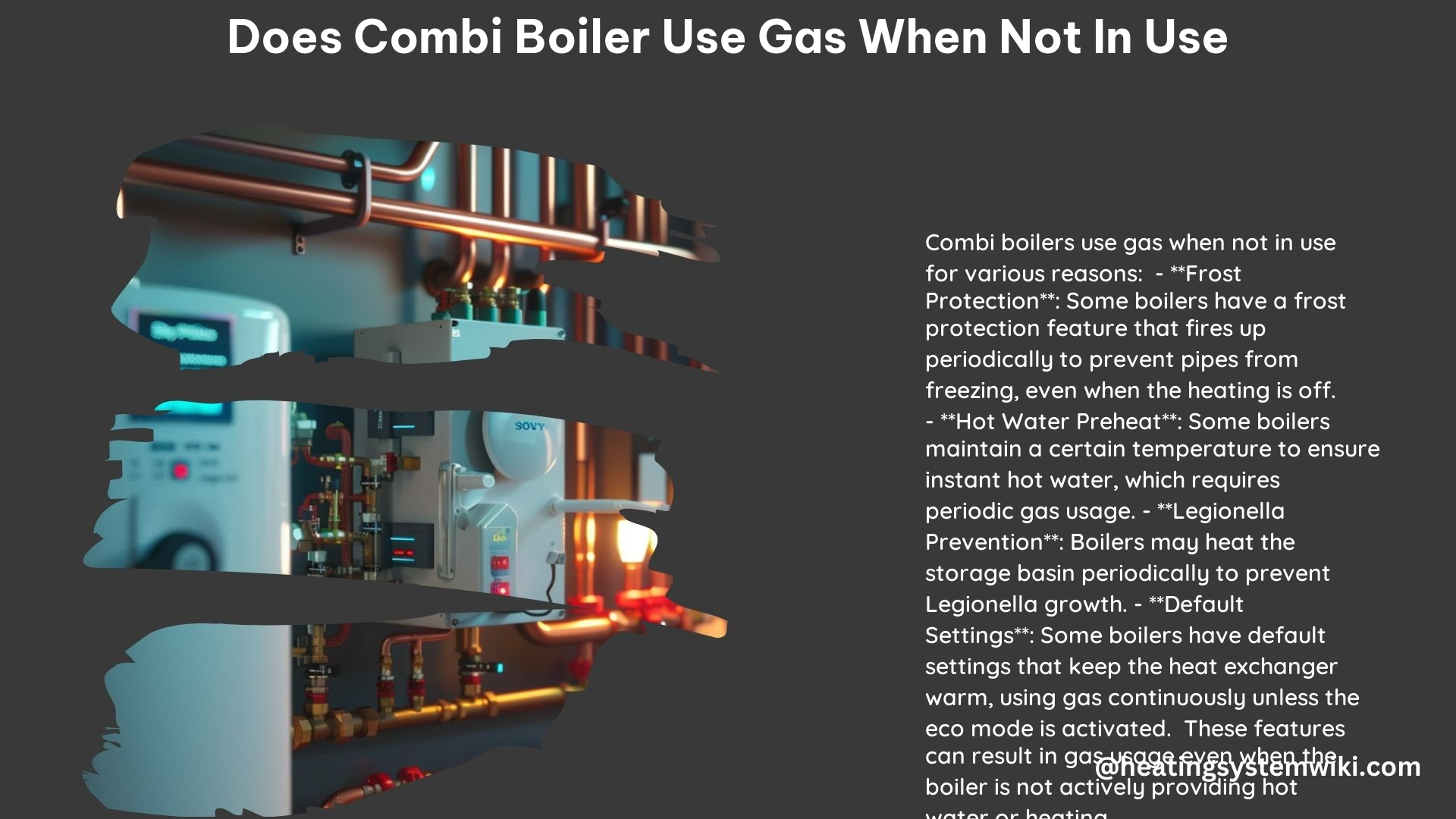 Does Combi Boiler Use Gas When Not in Use