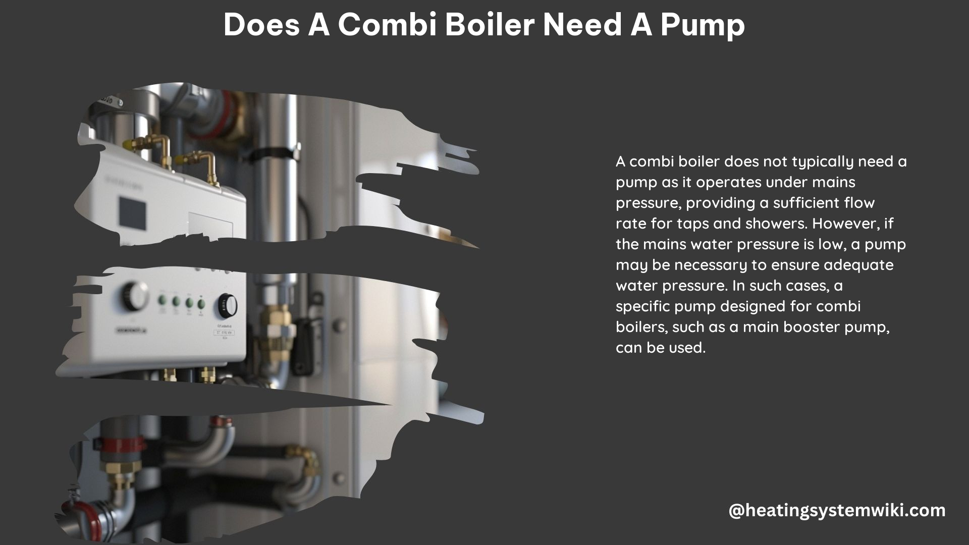 Does a Combi Boiler Need a Pump