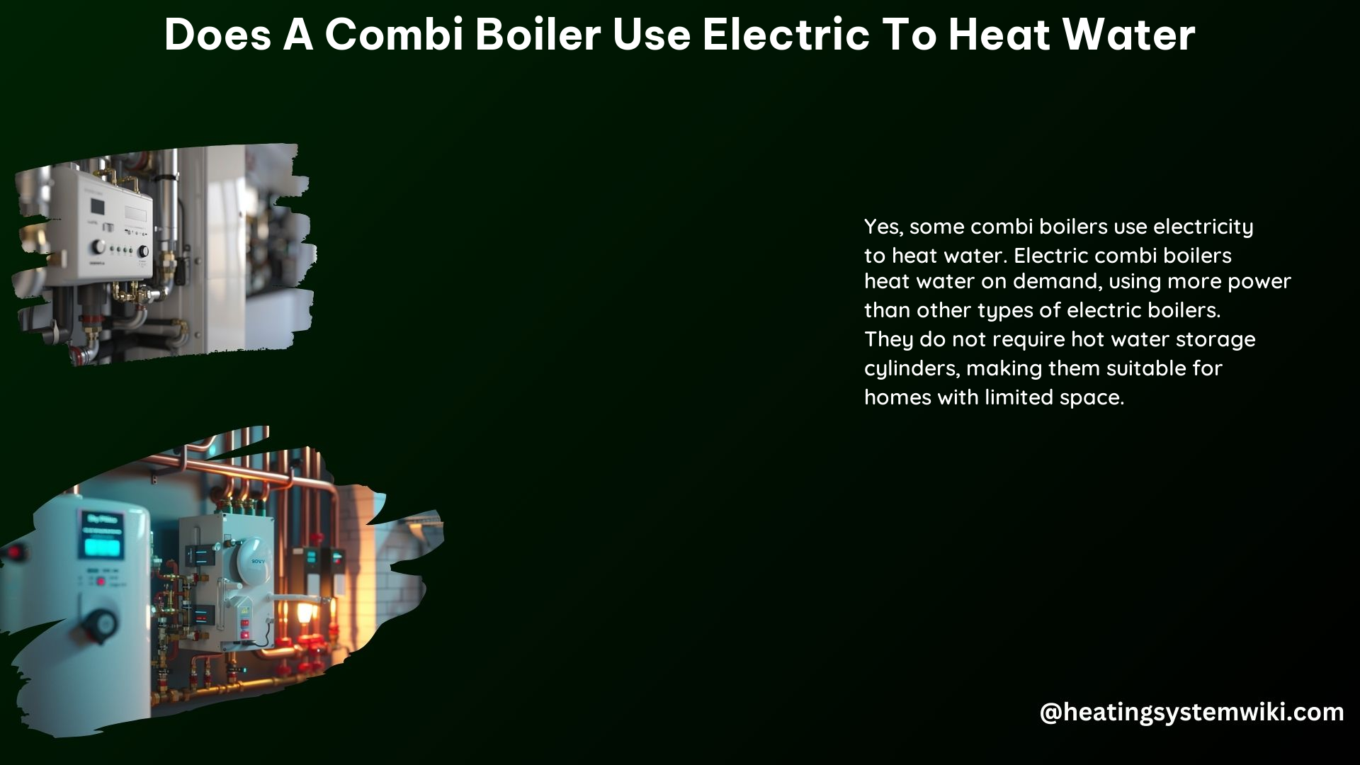 Does a Combi Boiler Use Electric to Heat Water