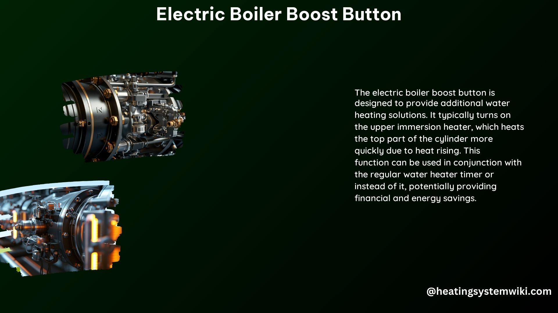 Electric Boiler Boost Button