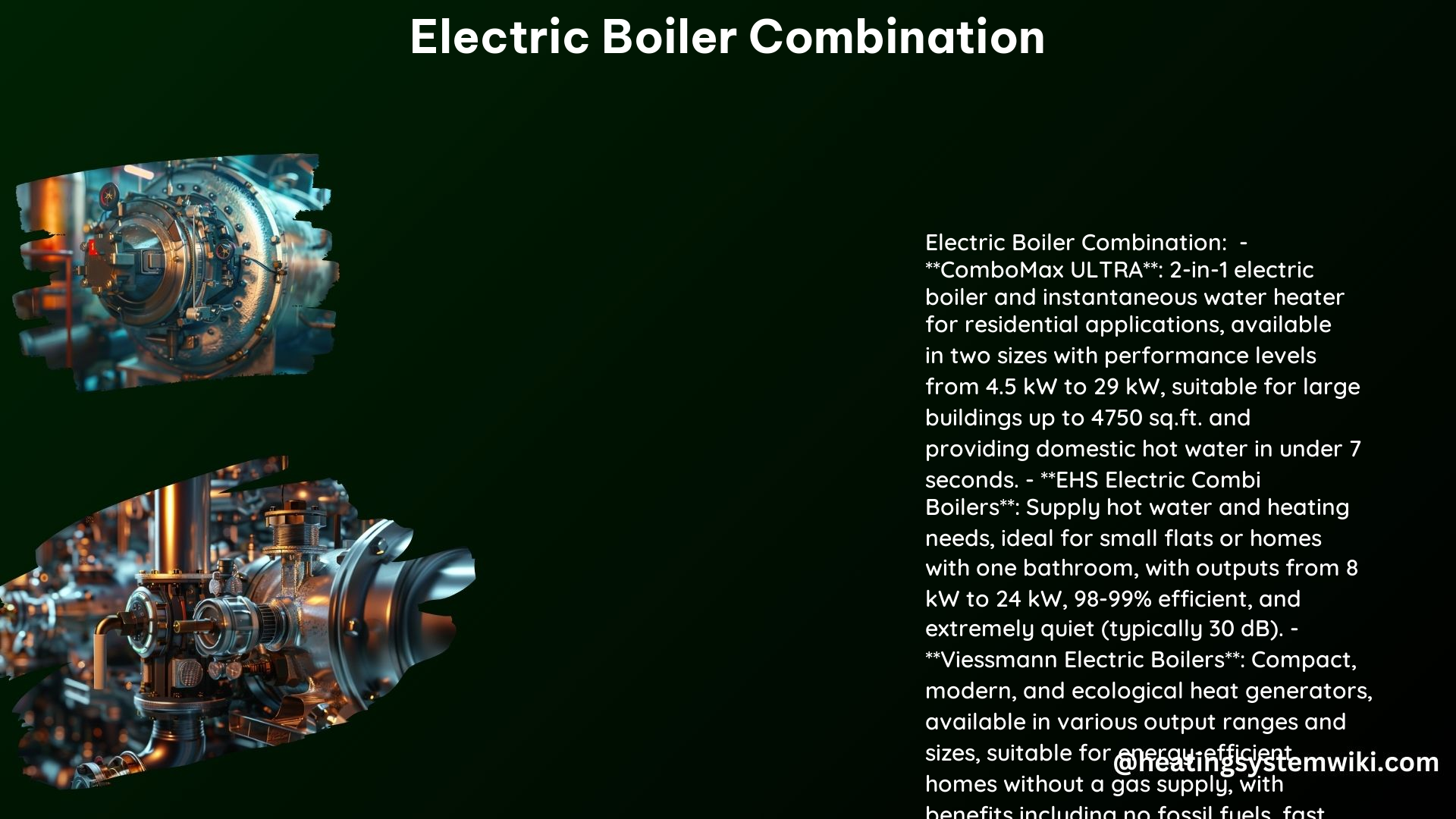 Electric Boiler Combination