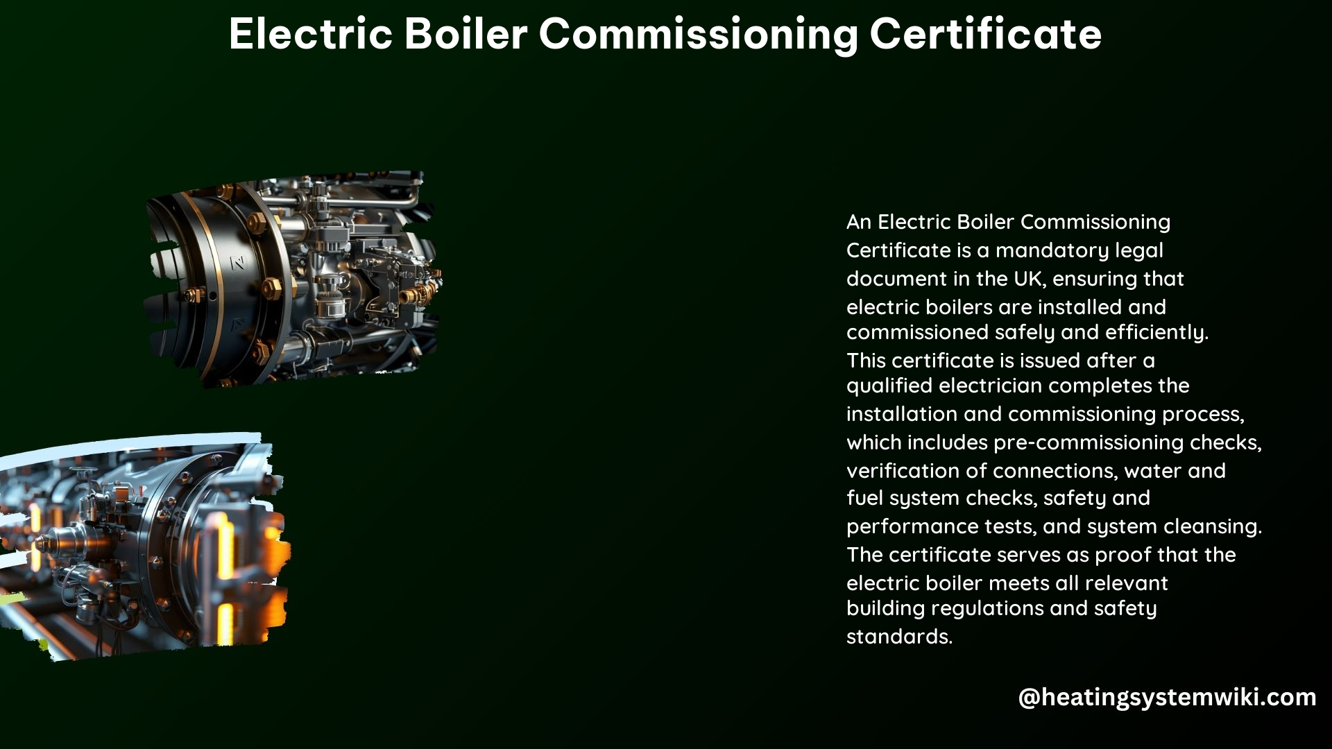 Electric Boiler Commissioning Certificate