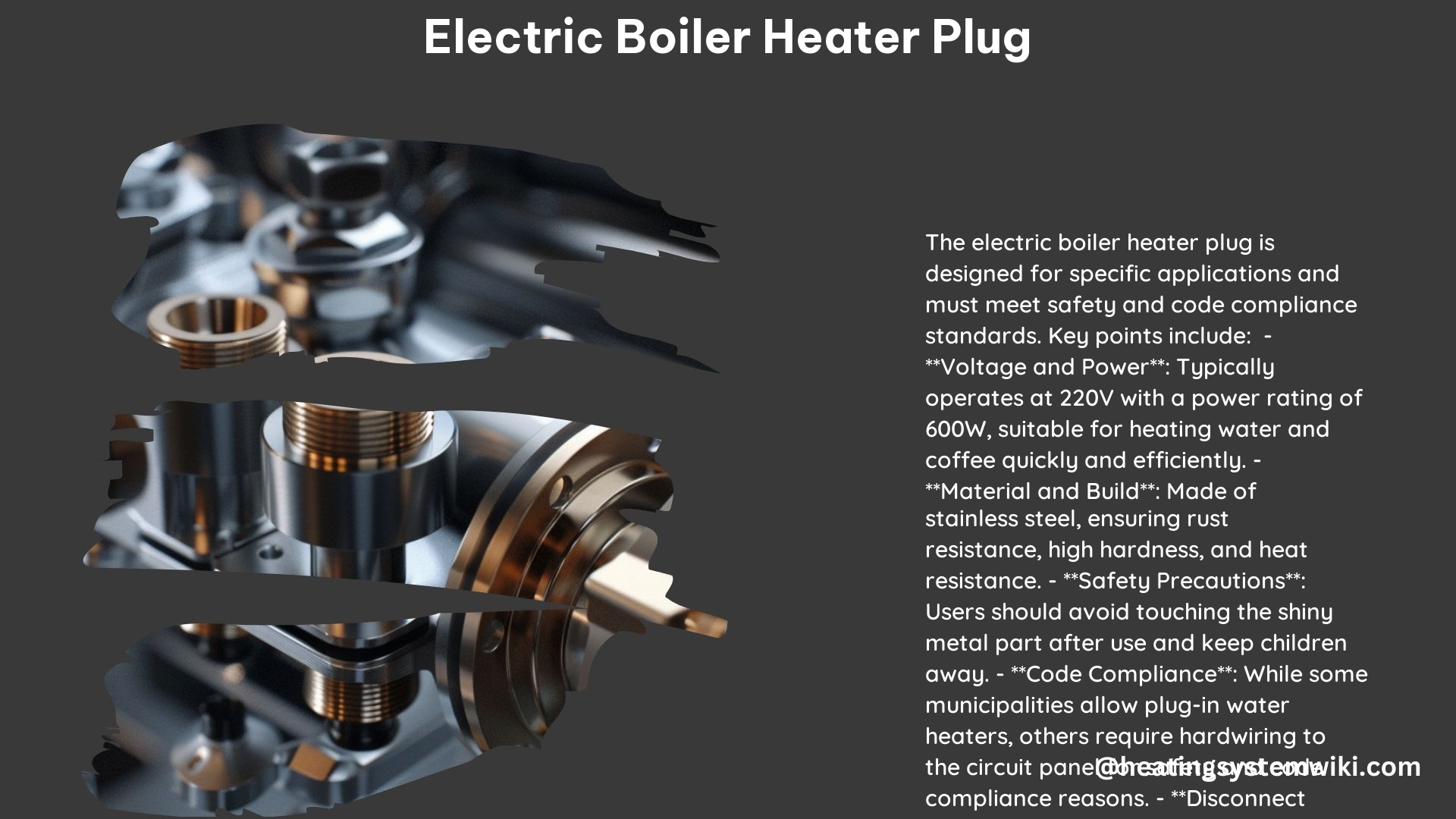 Electric Boiler Heater Plug