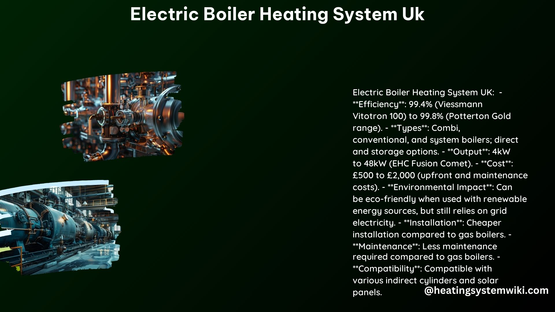 Electric Boiler Heating System UK