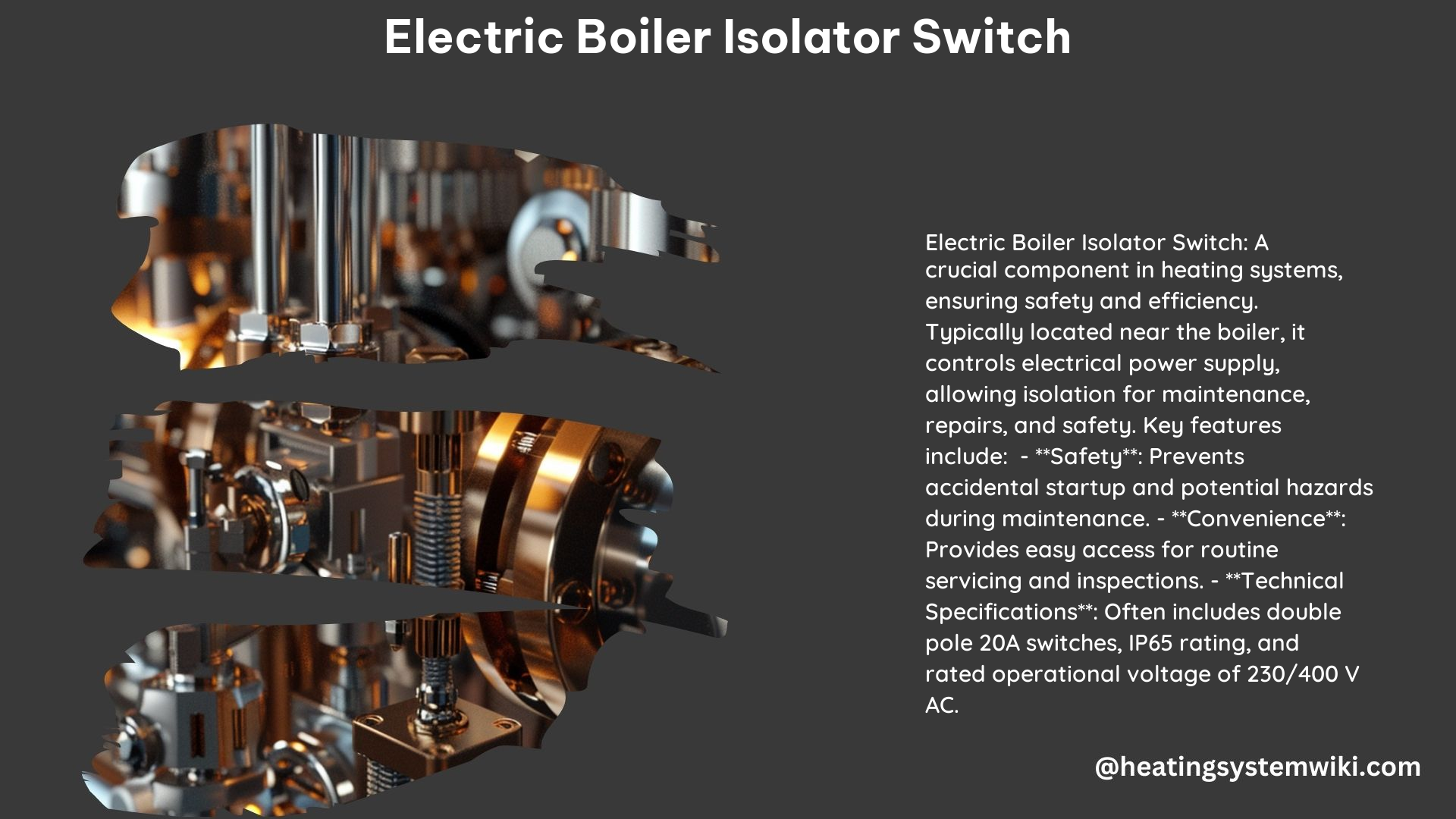 Electric Boiler Isolator Switch