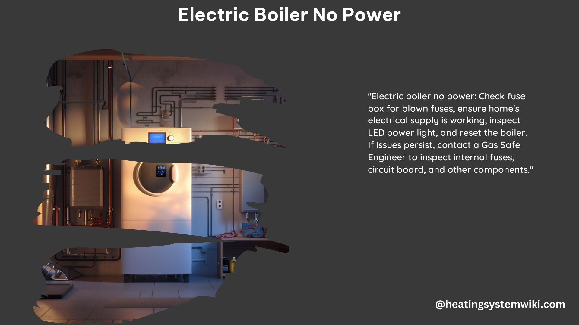 Electric Boiler No Power