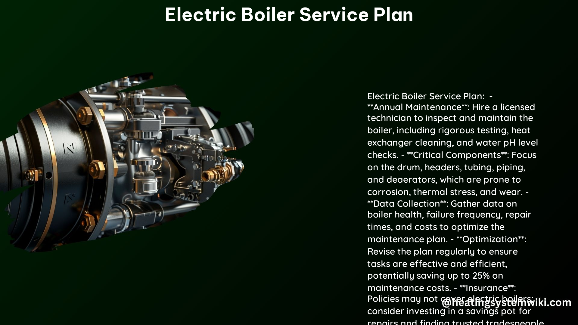 Electric Boiler Service Plan