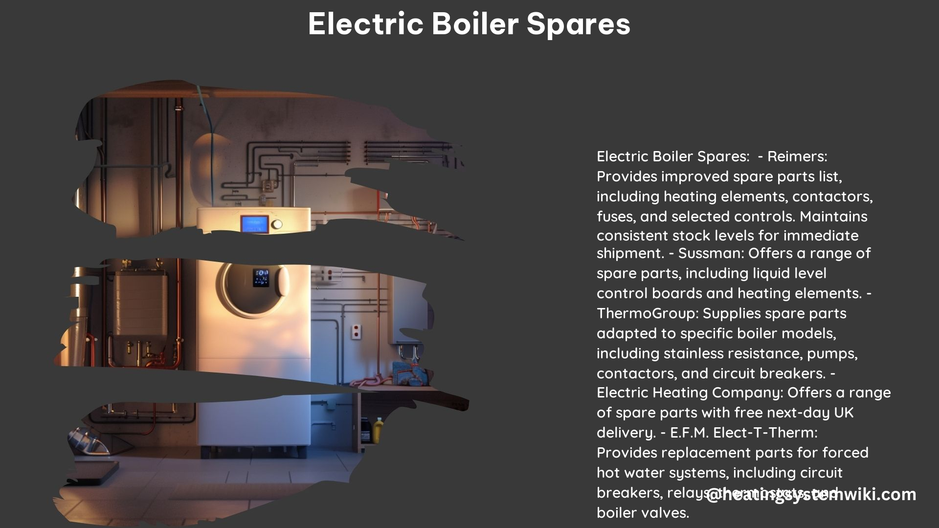 Electric Boiler Spares