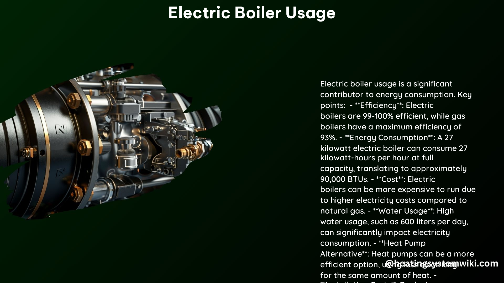 Electric Boiler Usage