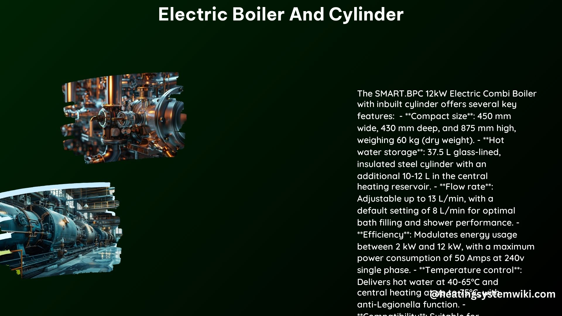 Electric Boiler and Cylinder