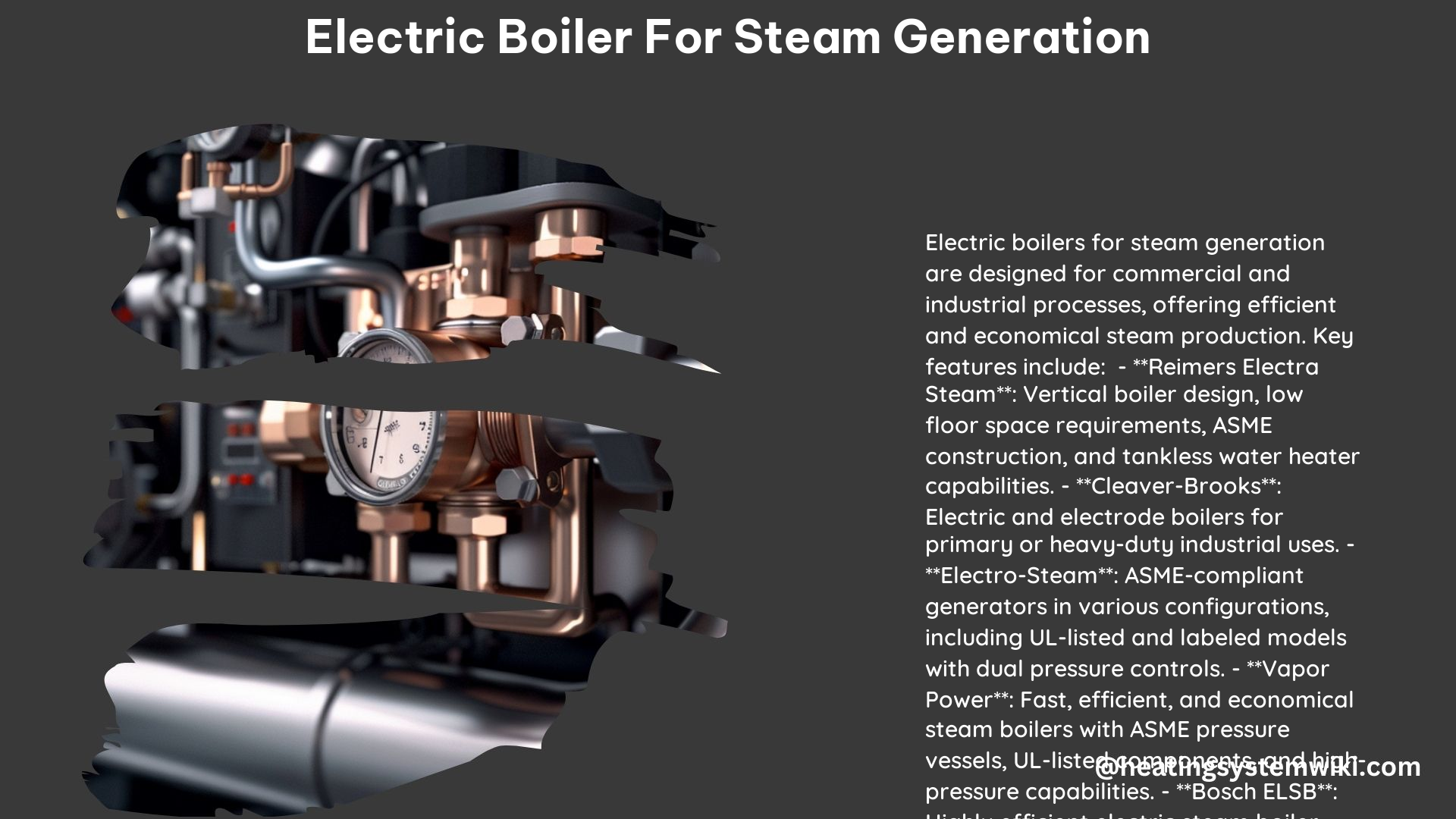 Electric Boiler for Steam Generation