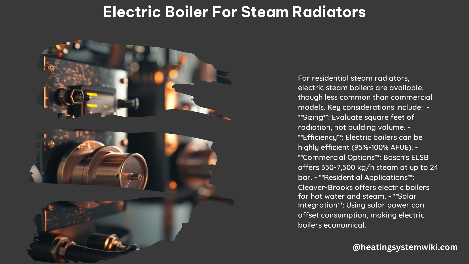 Electric Boiler for Steam Radiators