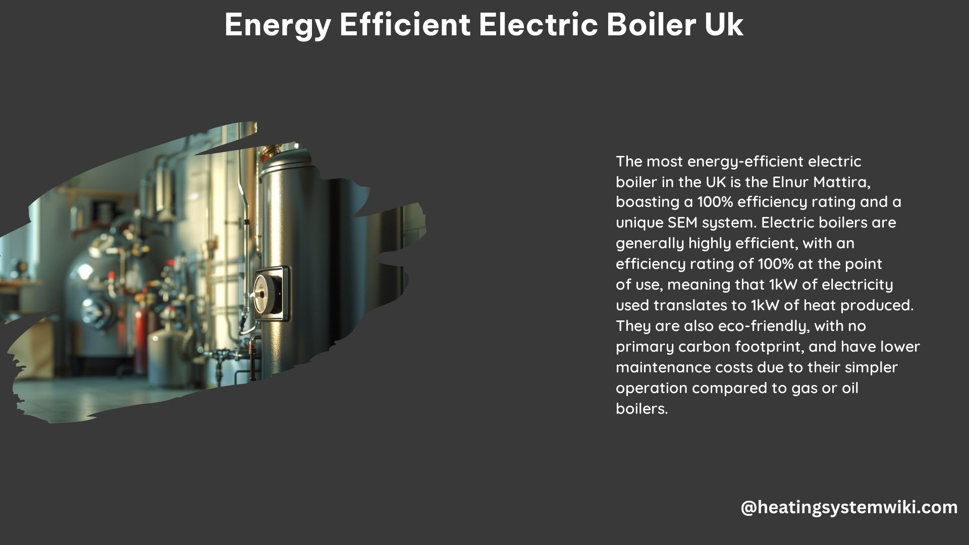 Energy Efficient Electric Boiler UK