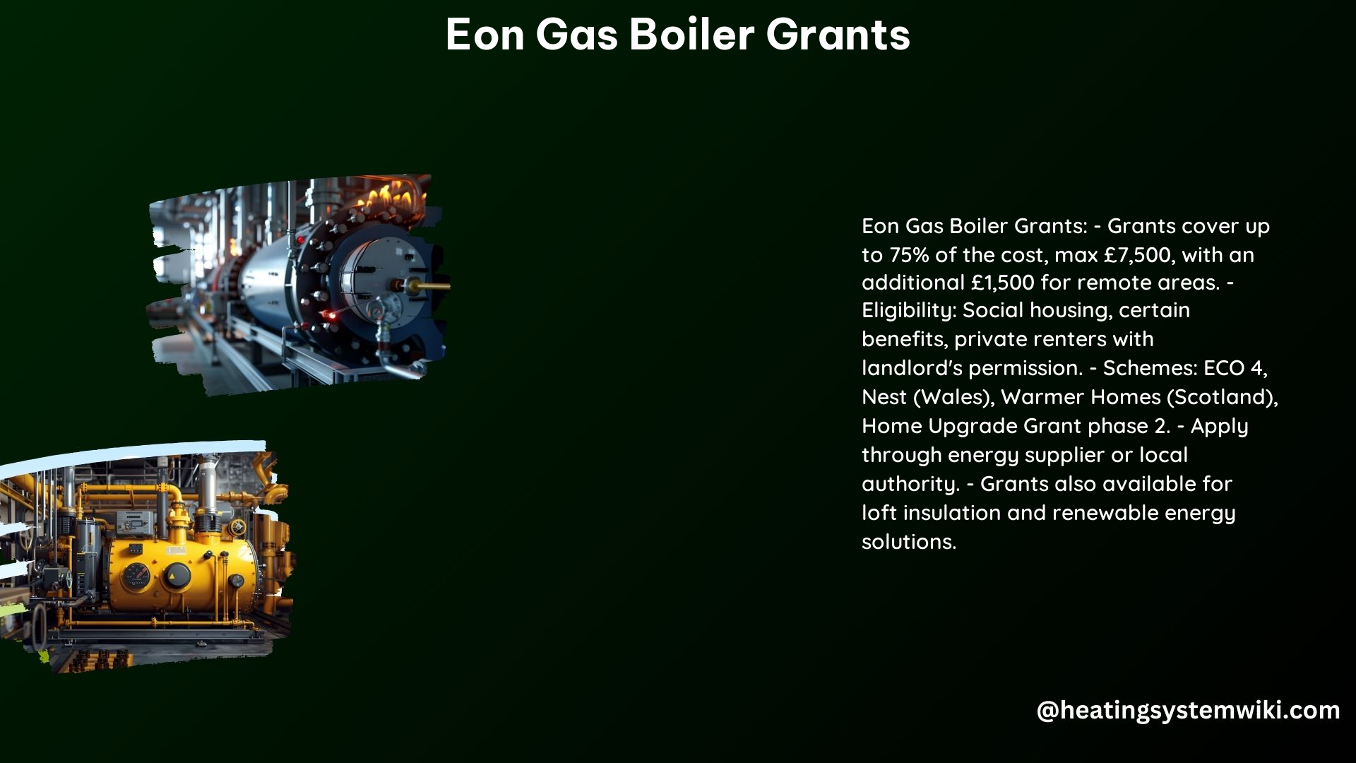 Eon Gas Boiler Grants