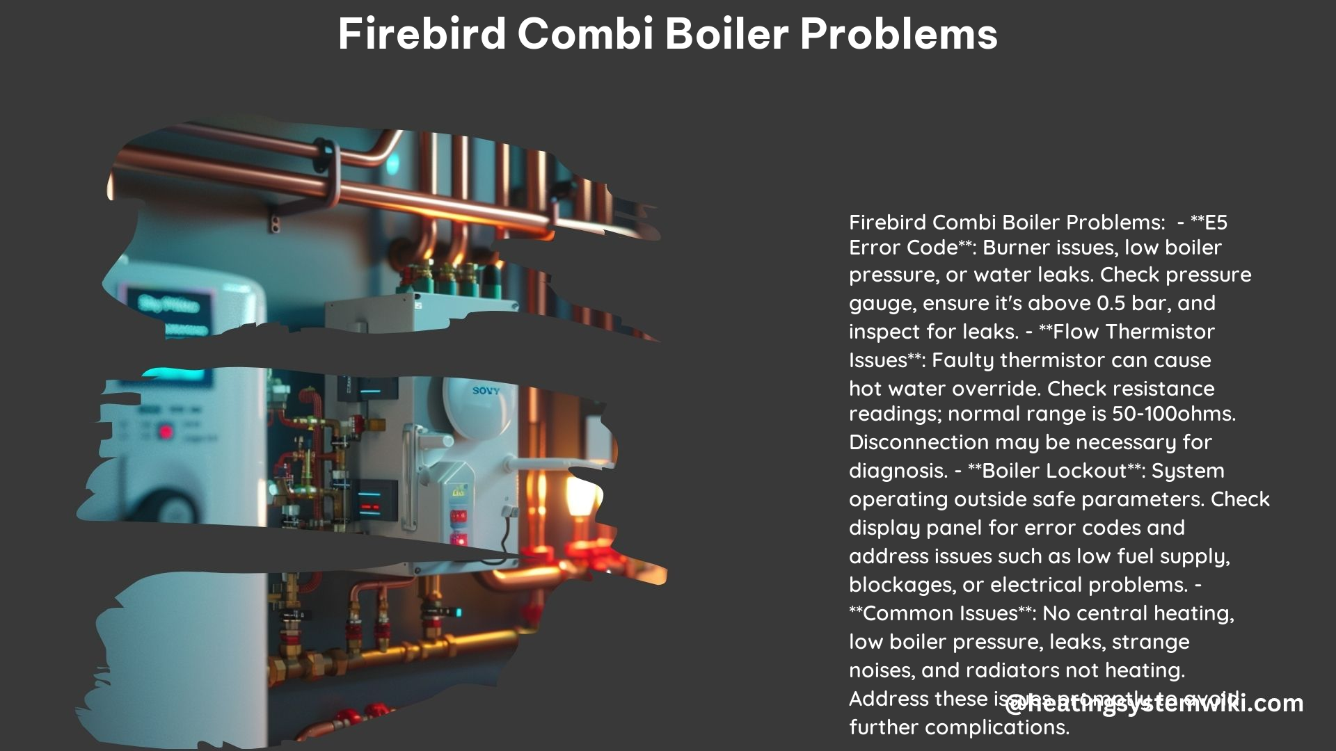 Firebird Combi Boiler Problems