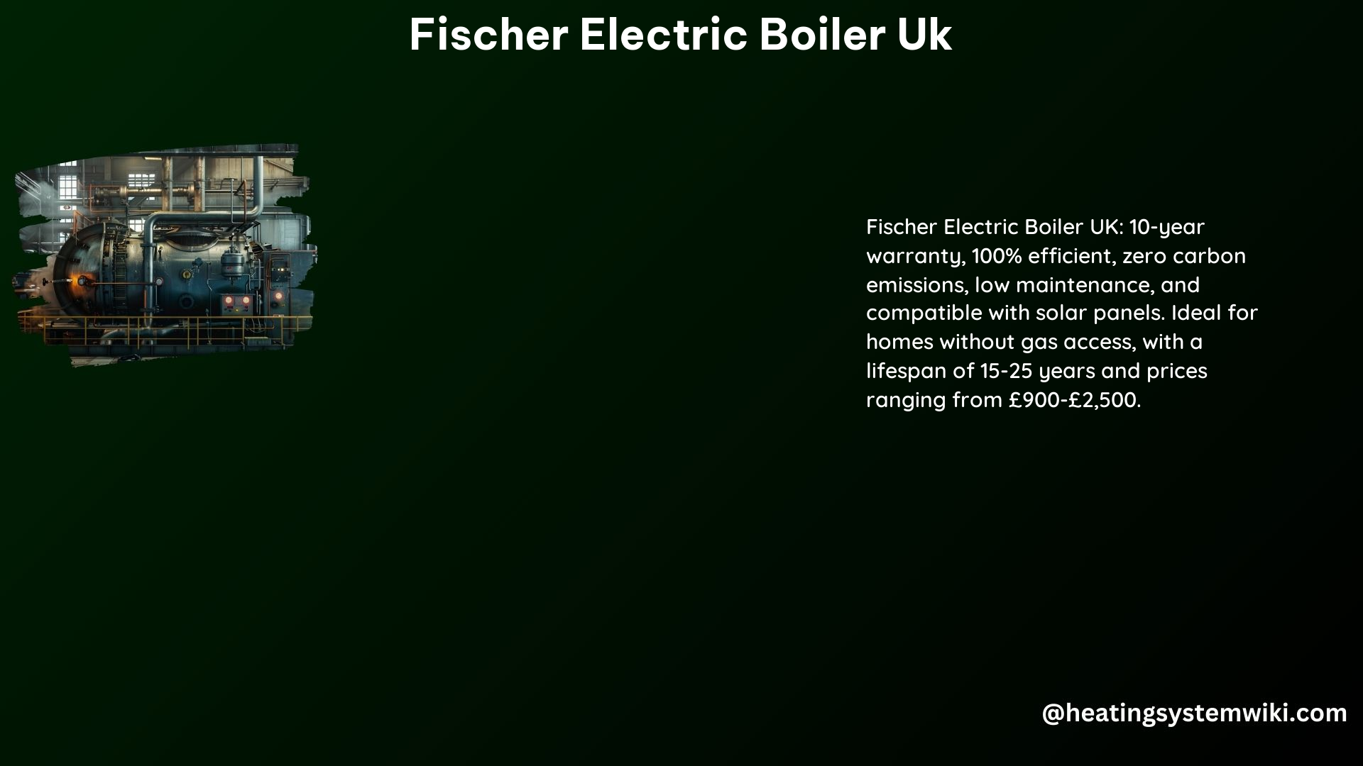 Fischer Electric Boiler UK