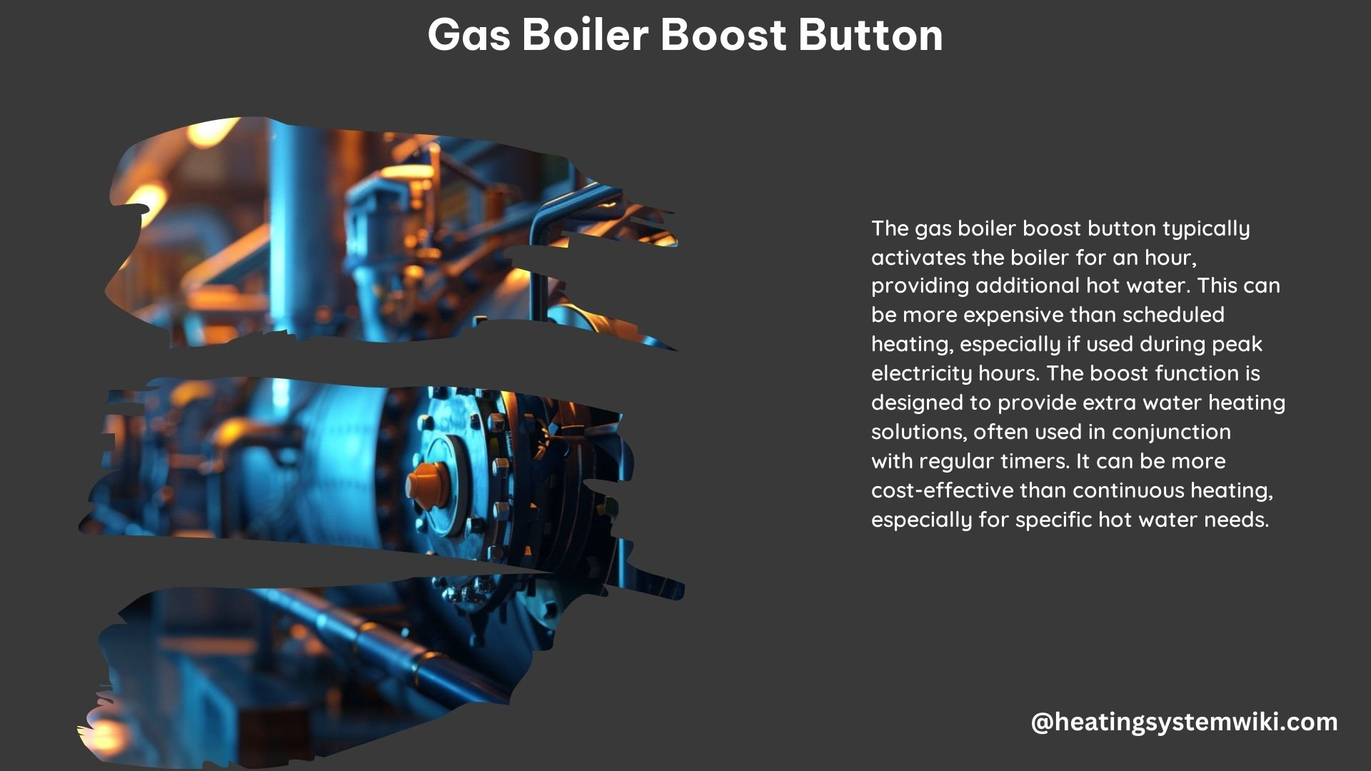 Gas Boiler Boost Button